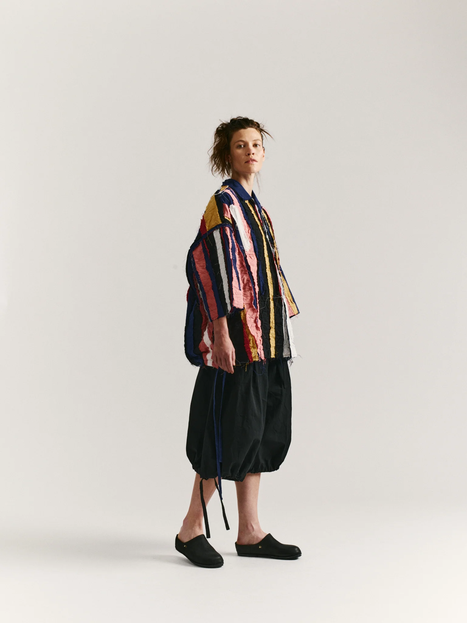 APRIL SHIRT-STRIPE PATCHWORK - PATCHWORK - AS IS - Image 3