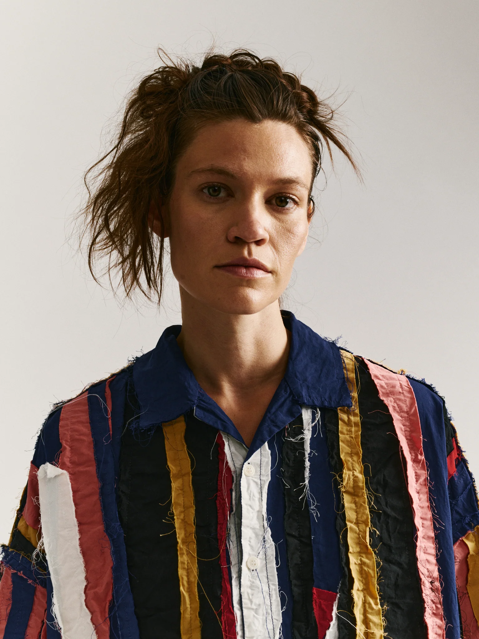 APRIL SHIRT-STRIPE PATCHWORK - PATCHWORK - AS IS - Image 6