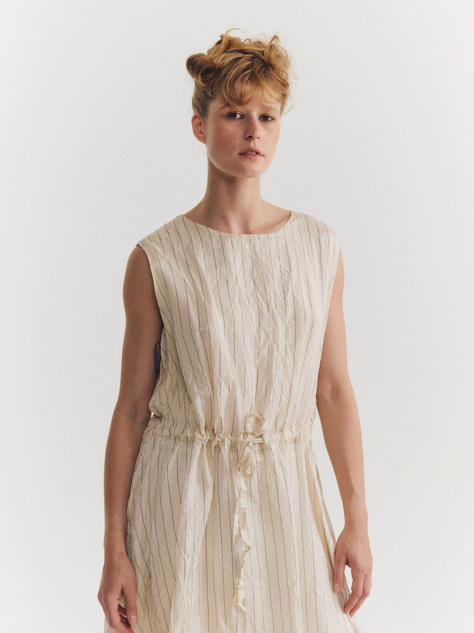 BB DRESS - L TAFFETA SILK - STRIPE 1 - Image 4