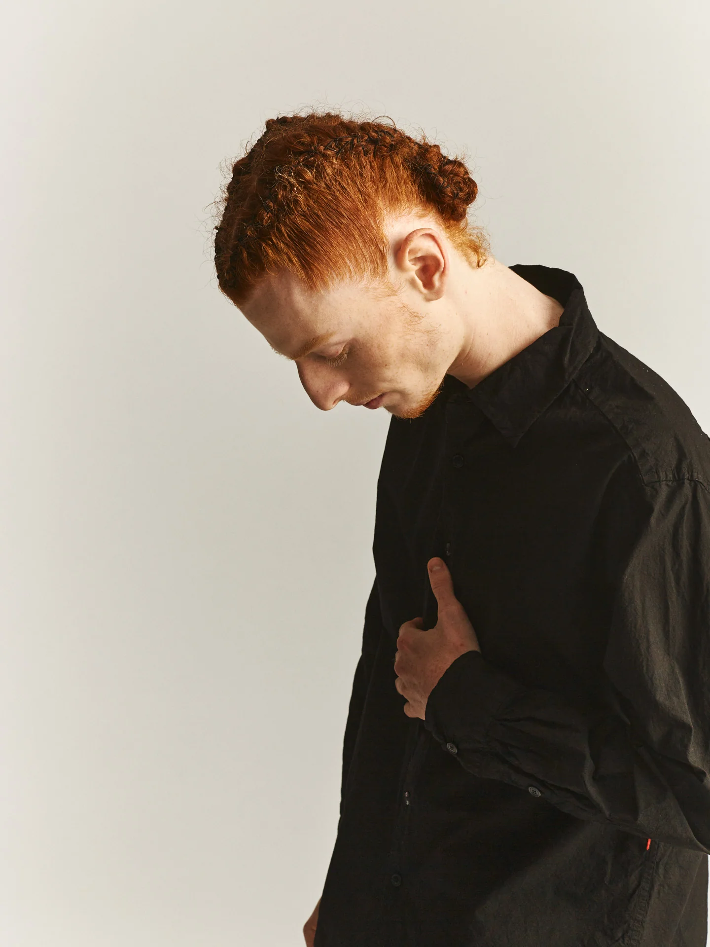 BIG RACCOURCIE SHIRT - H COT - BLACK - Image 5