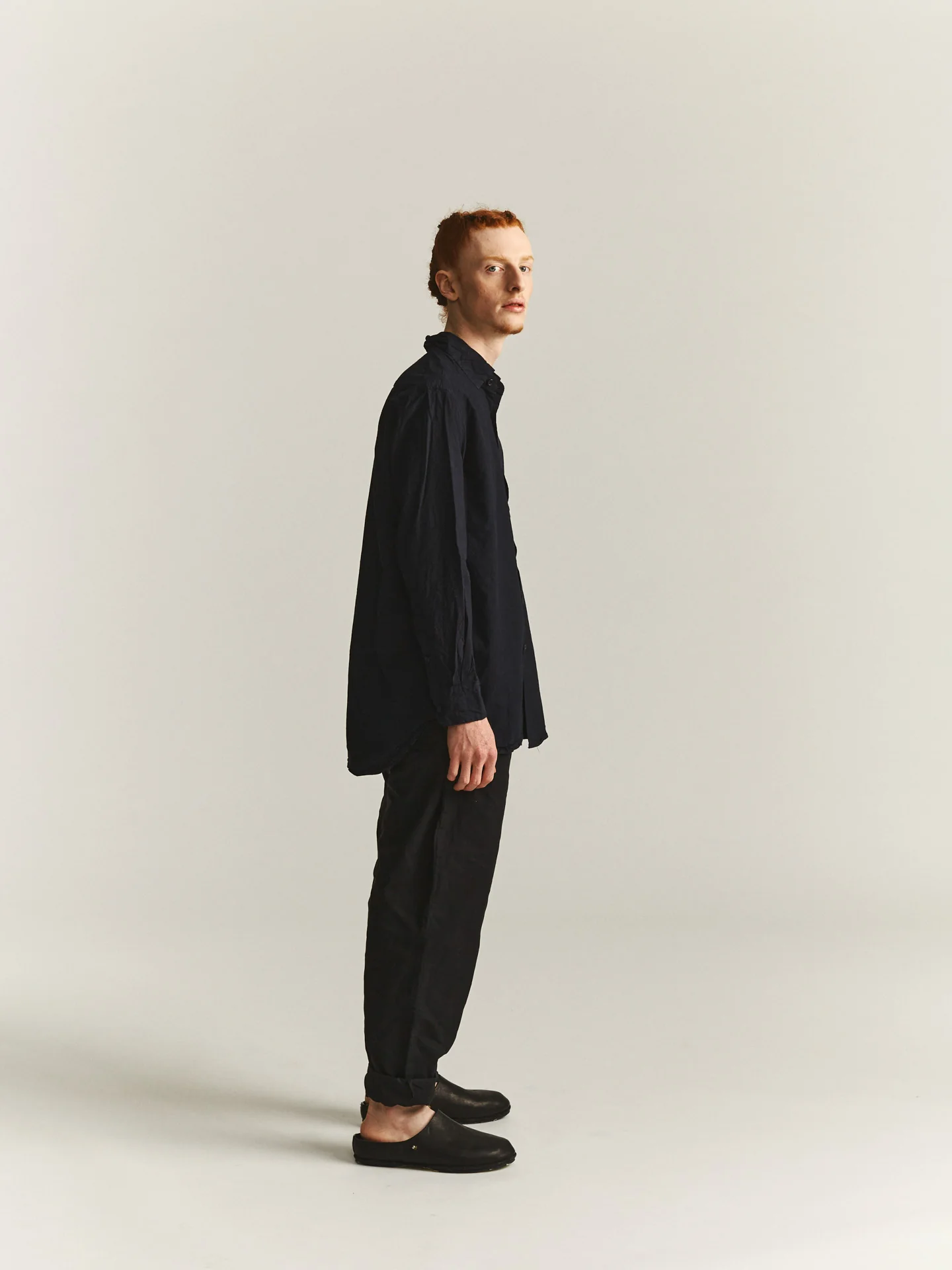 BIG RACCOURCIE SHIRT - H COT - DARK NAVY - Image 3