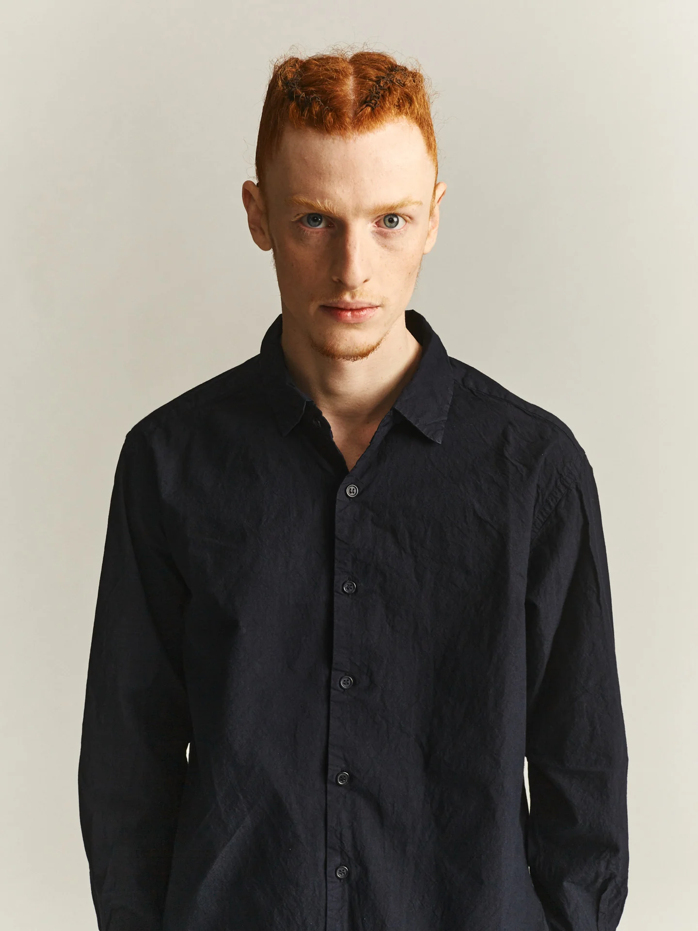 BIG RACCOURCIE SHIRT - H COT - DARK NAVY - Image 5