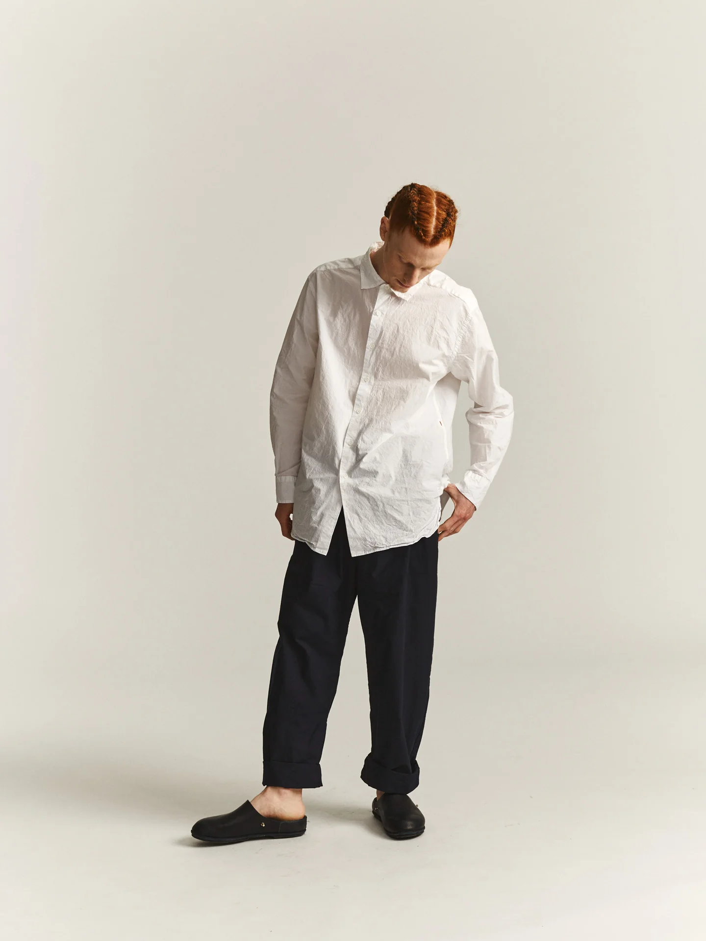 BIG RACCOURCIE SHIRT - H COT - WHITE - Image 3
