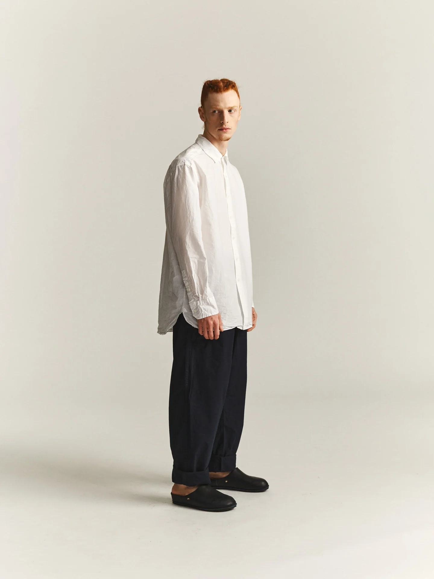 BIG RACCOURCIE SHIRT - H COT - WHITE - Image 4