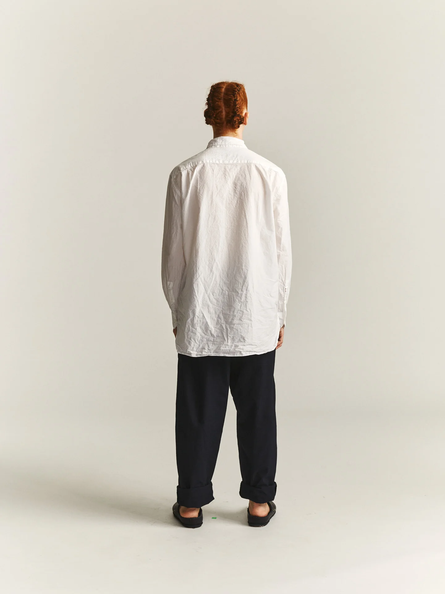 BIG RACCOURCIE SHIRT - H COT - WHITE - Image 5