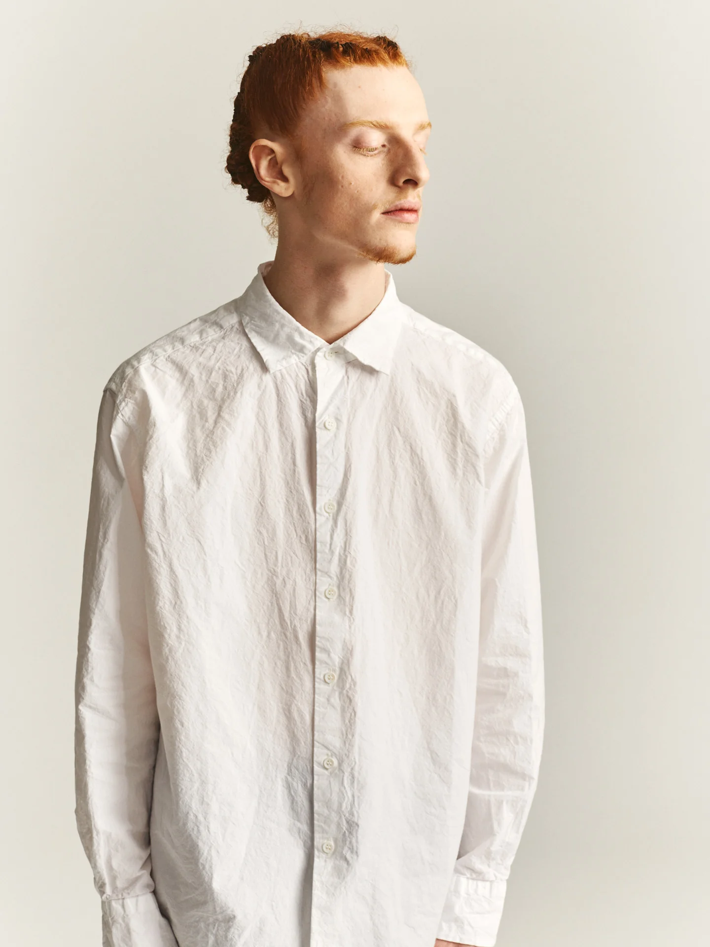 BIG RACCOURCIE SHIRT - H COT - WHITE - Image 6