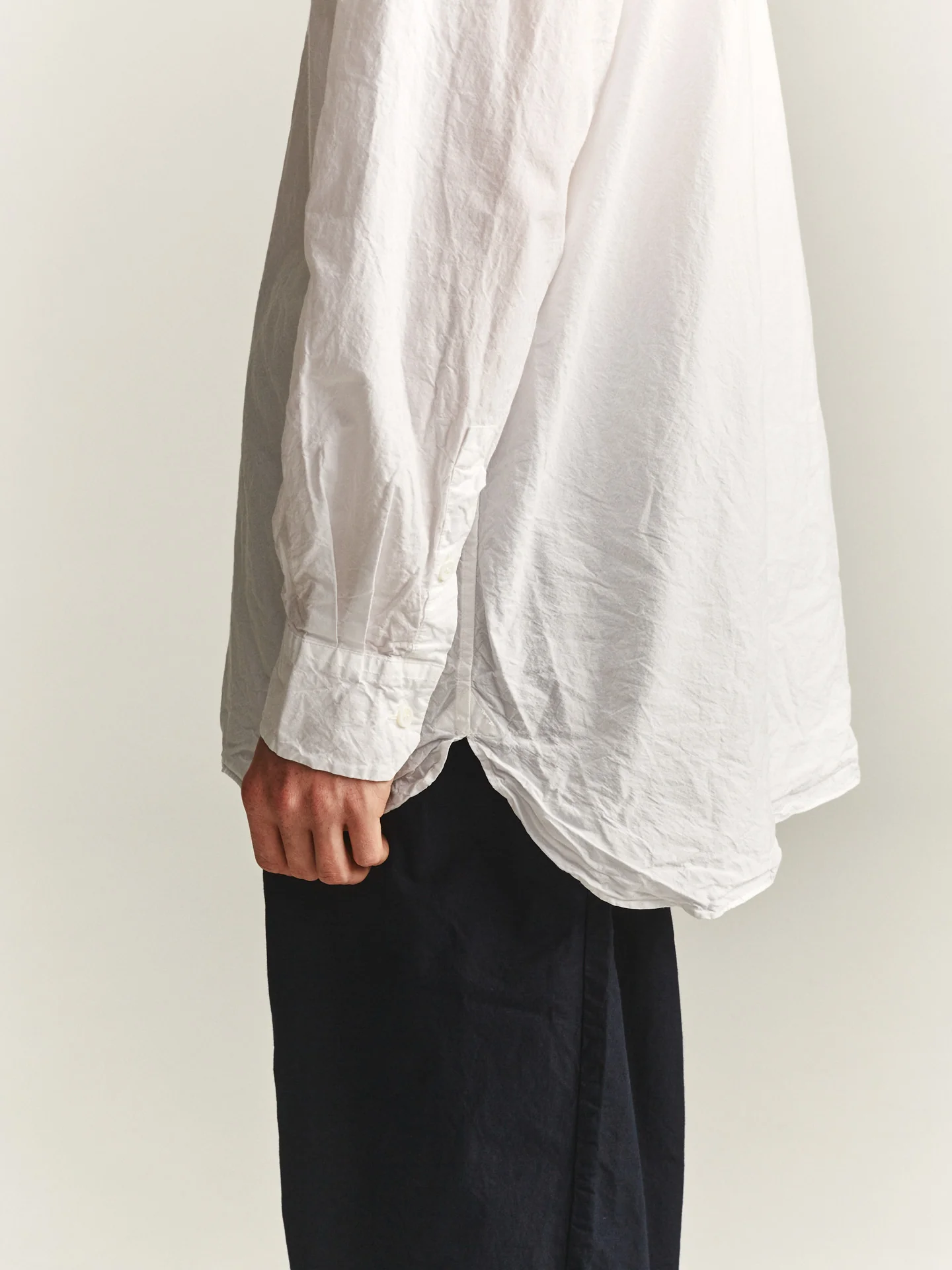 BIG RACCOURCIE SHIRT - H COT - WHITE - Image 7