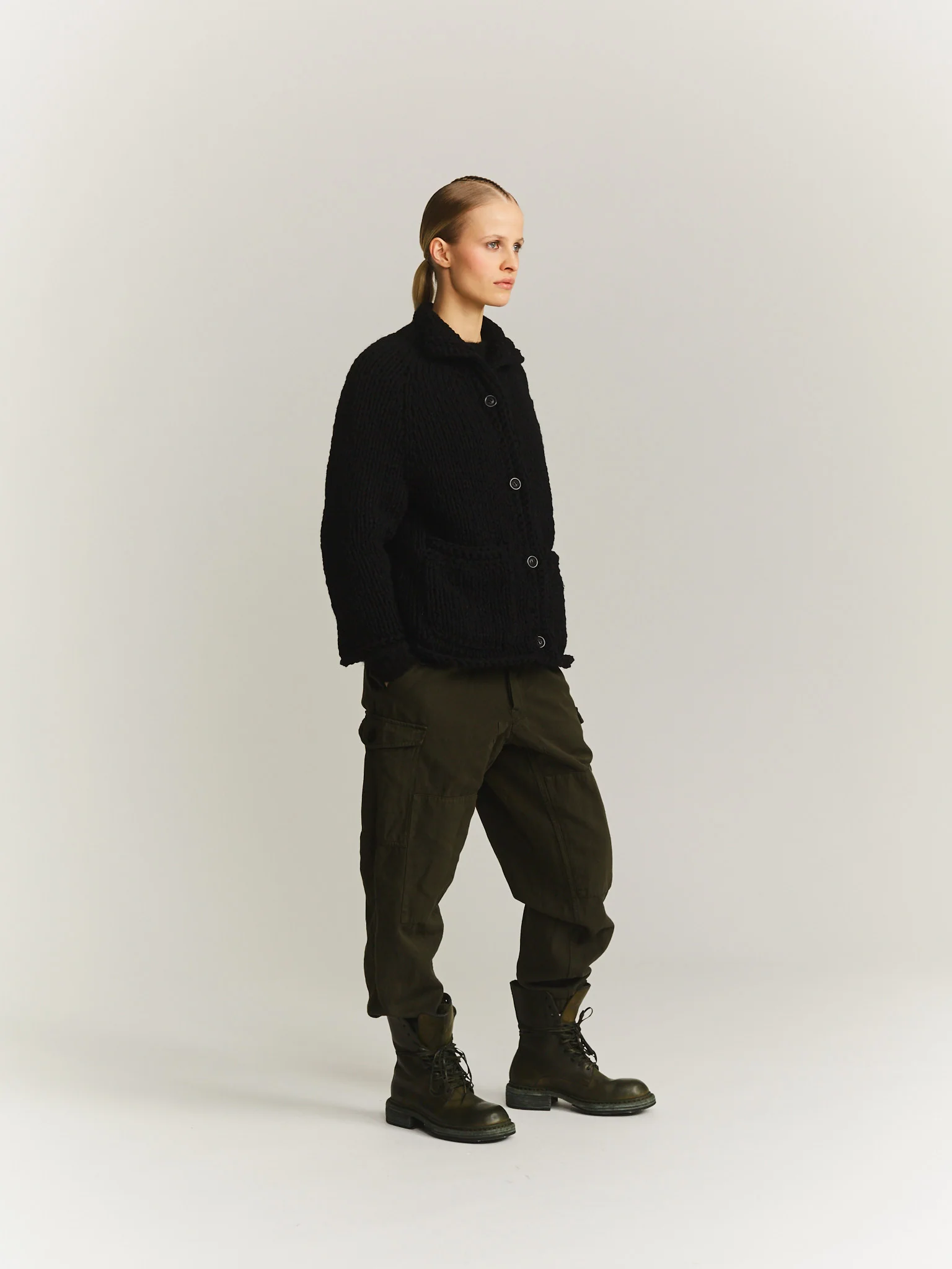 CARDIGAN - SO WOOL - BLACK - Image 3