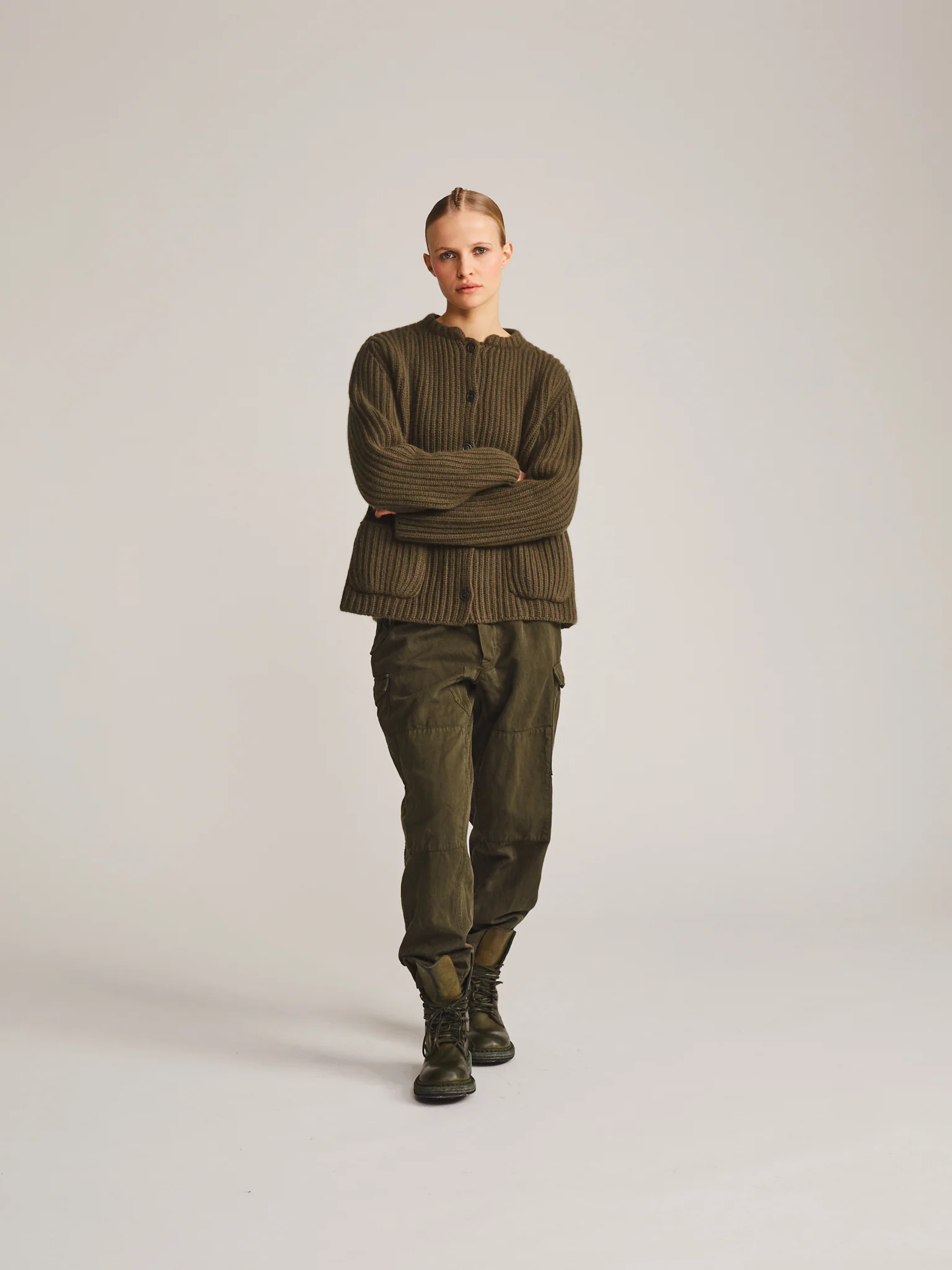 CARDIGAN - LAMO - KHAKI - Image 4