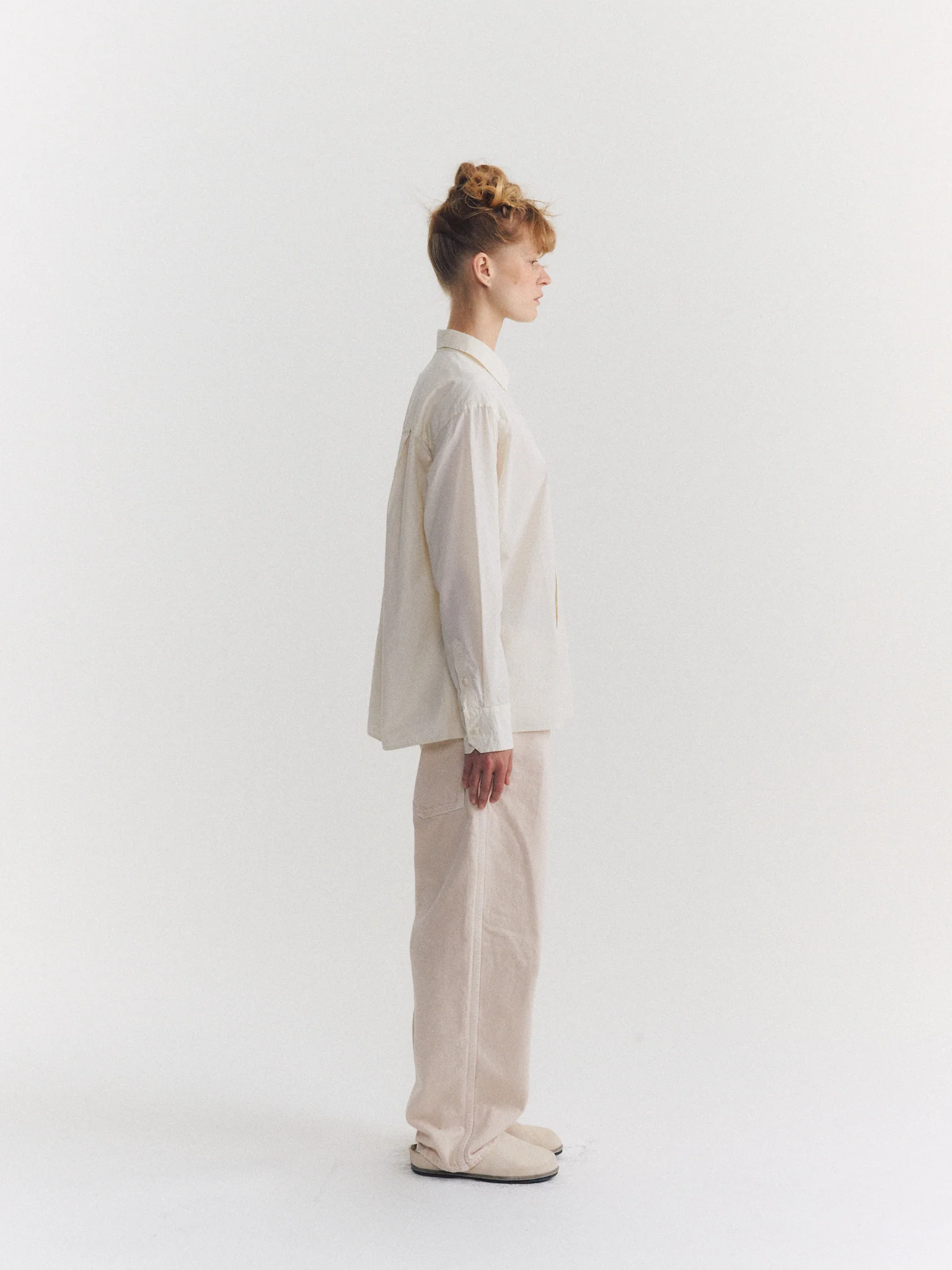 DRAYS TRAVAIL SHIRT - CHALK POPLIN - OFF WHITE - Image 3