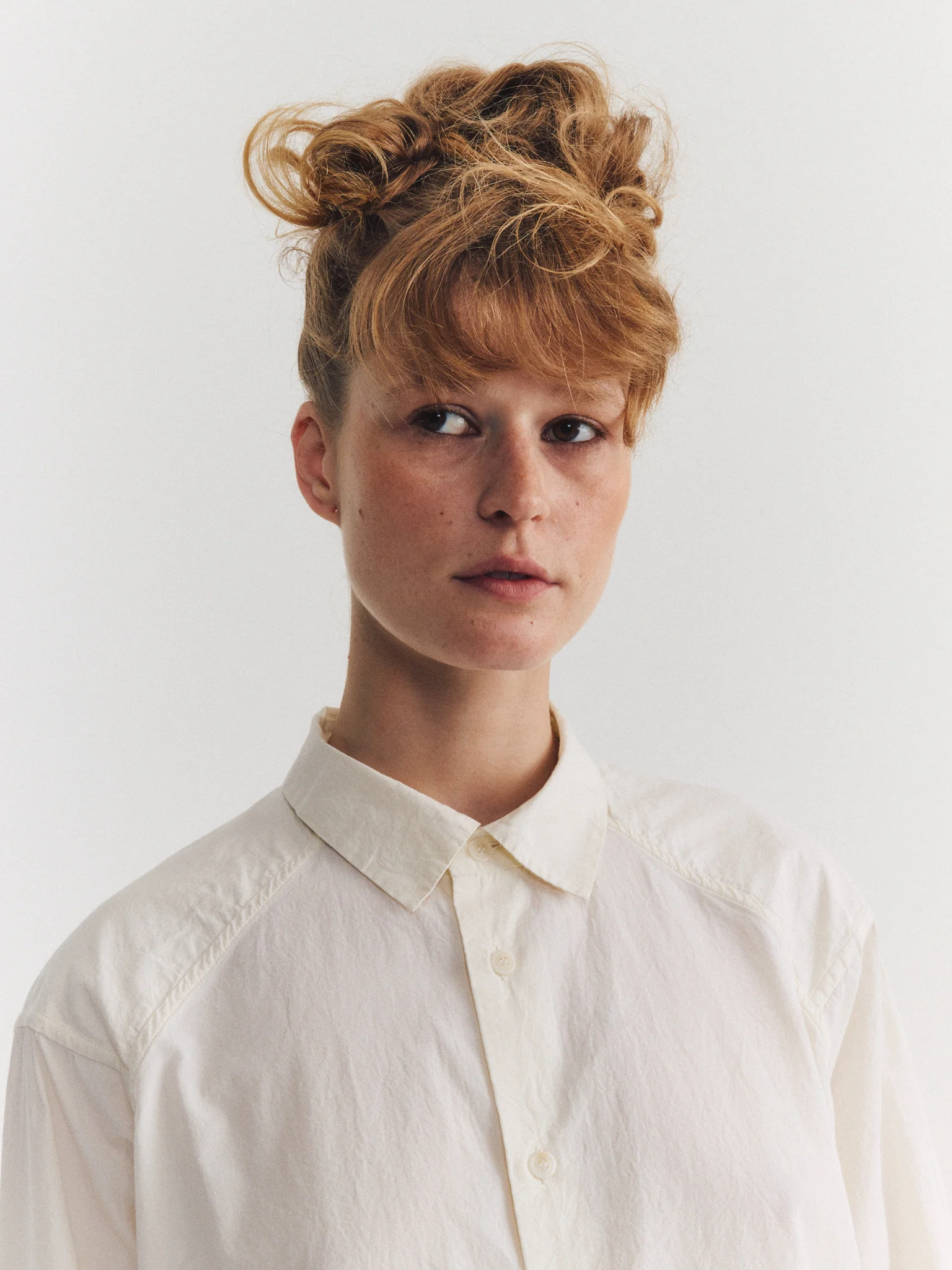 DRAYS TRAVAIL SHIRT - CHALK POPLIN - OFF WHITE - Image 5