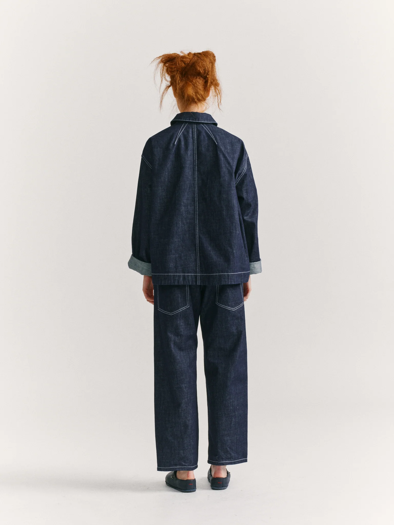 DRAYS TRAVAIL JACKET - RAW DENIM - INDIGO - Image 5