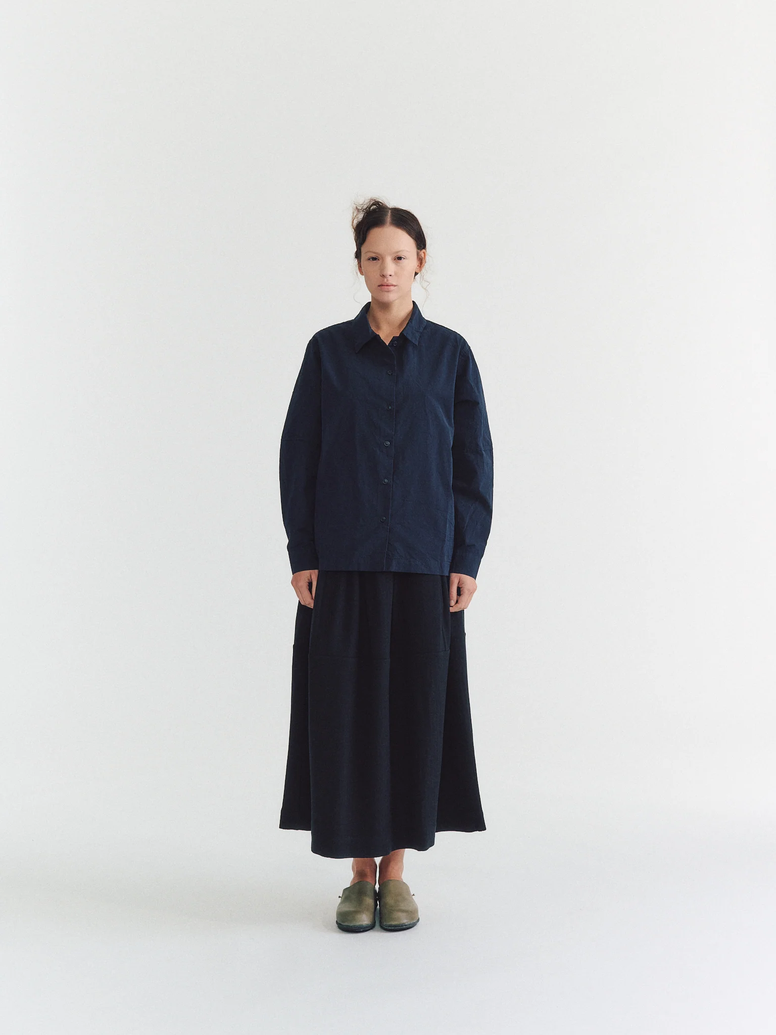 ELENA SHIRT - PAPER COT - NAVY - Image 4