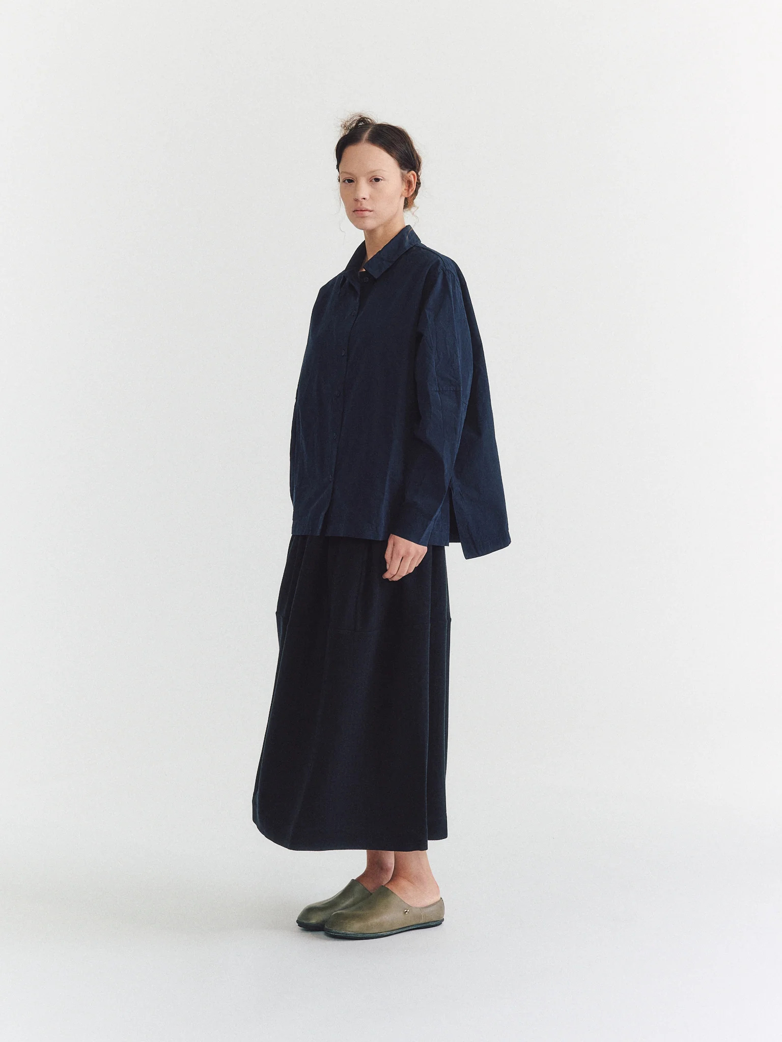 ELENA SHIRT - PAPER COT - NAVY - Image 6