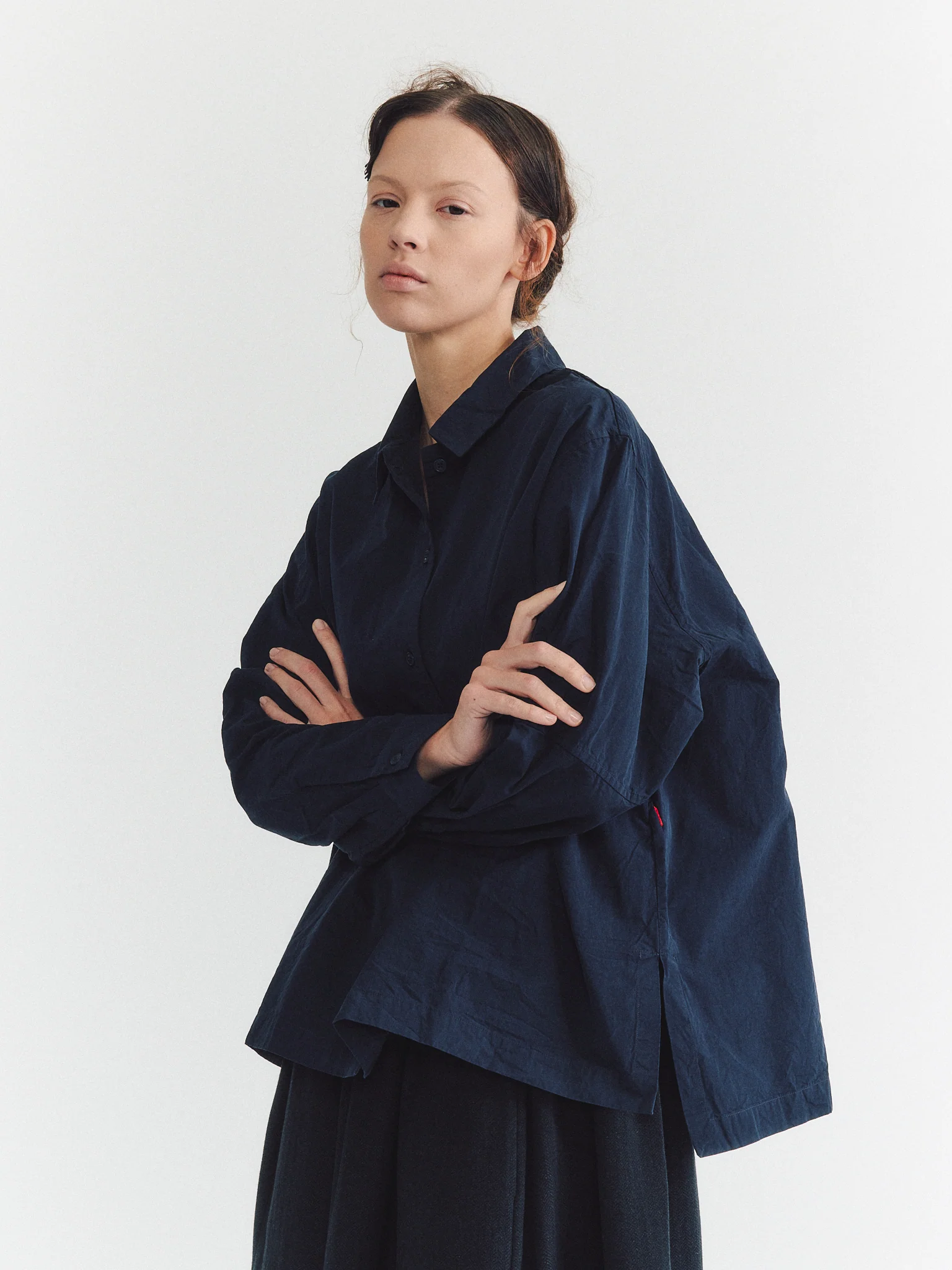 ELENA SHIRT - PAPER COT - NAVY - Image 7