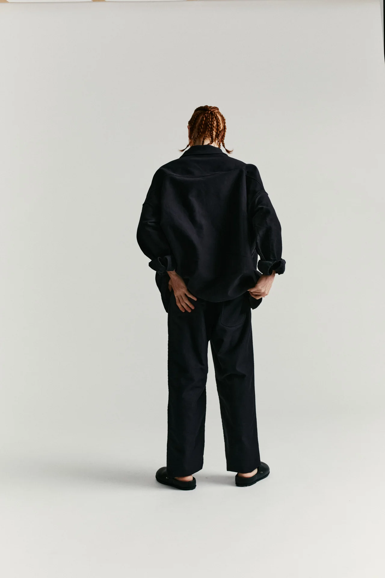 HAMNET PANT - MOLESKIN - DARK NAVY - Image 4