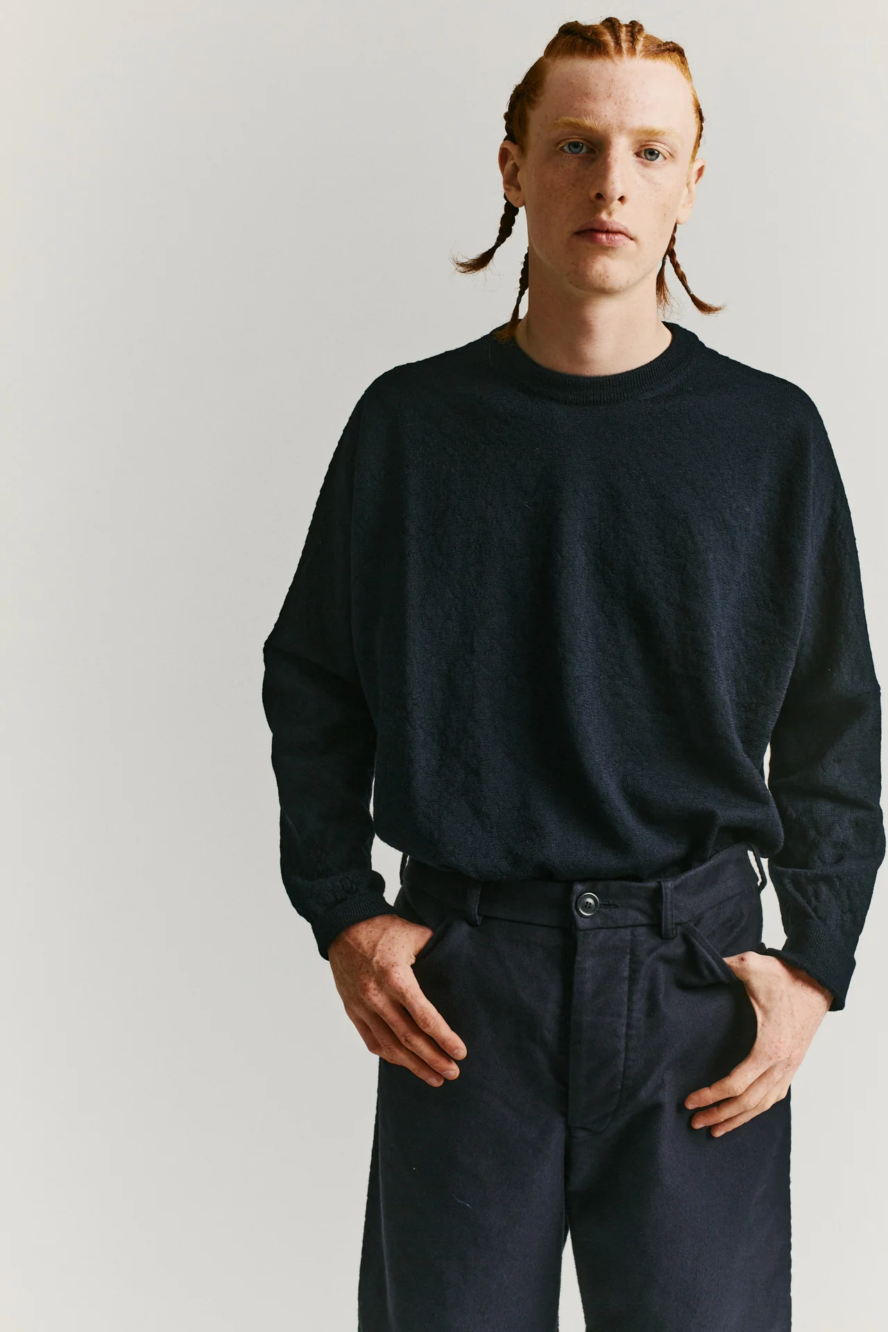 HAMNET PANT - MOLESKIN - DARK NAVY - Image 5