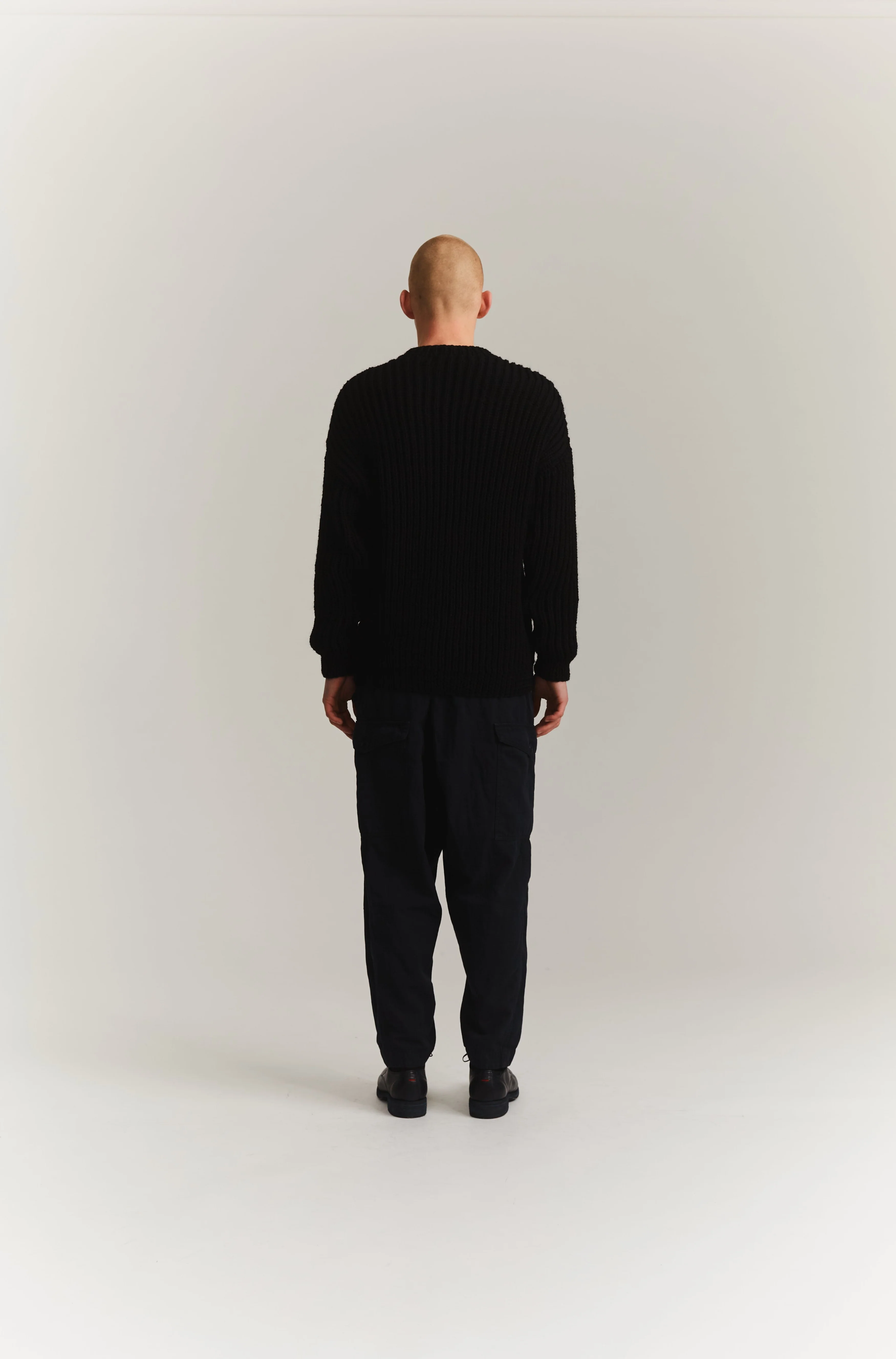 HEAVY RIB JUMPER - WOOLER - BLACK - Image 5