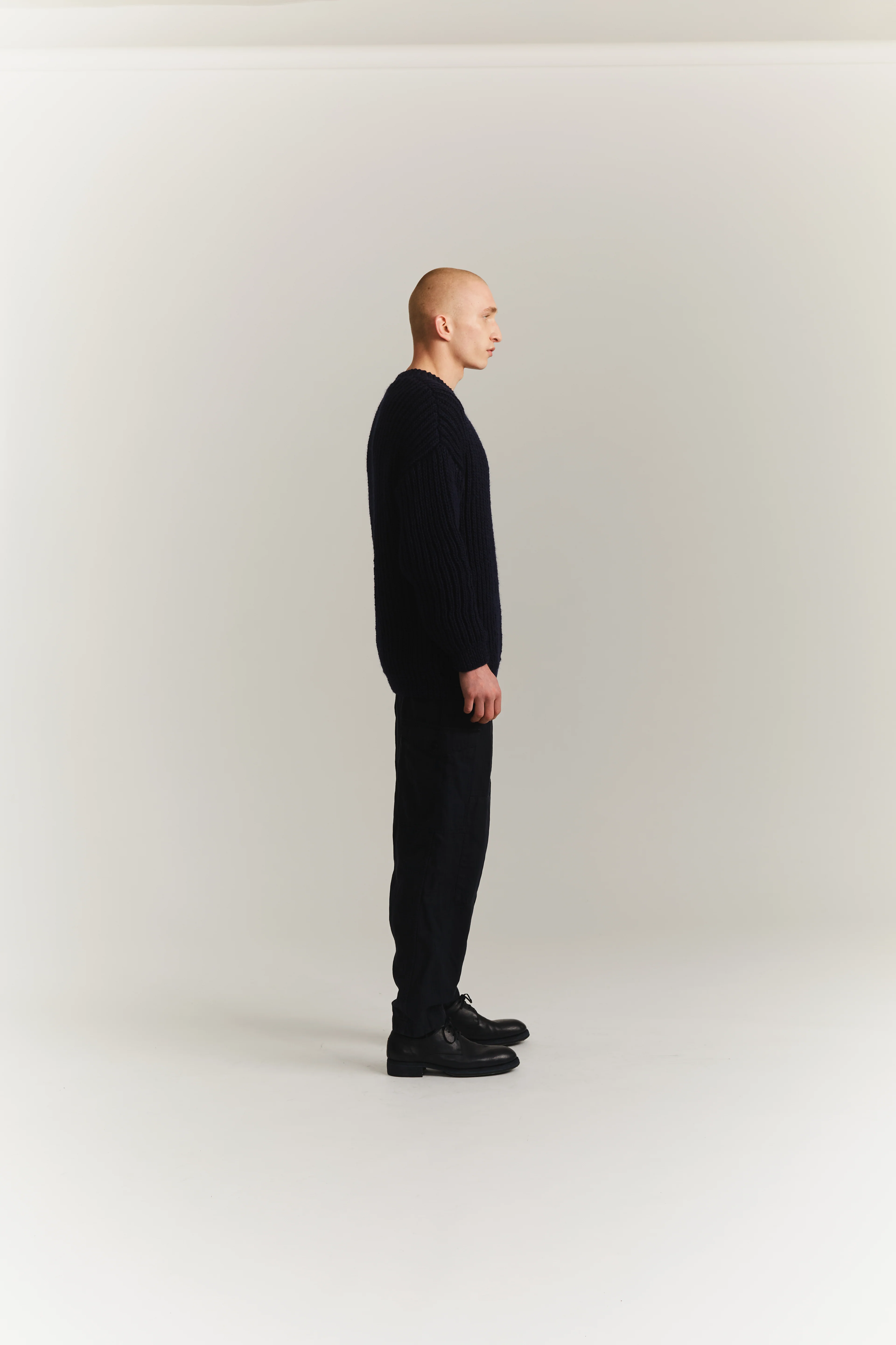 HEAVY RIB JUMPER - WOOLER - BLACK - Image 6