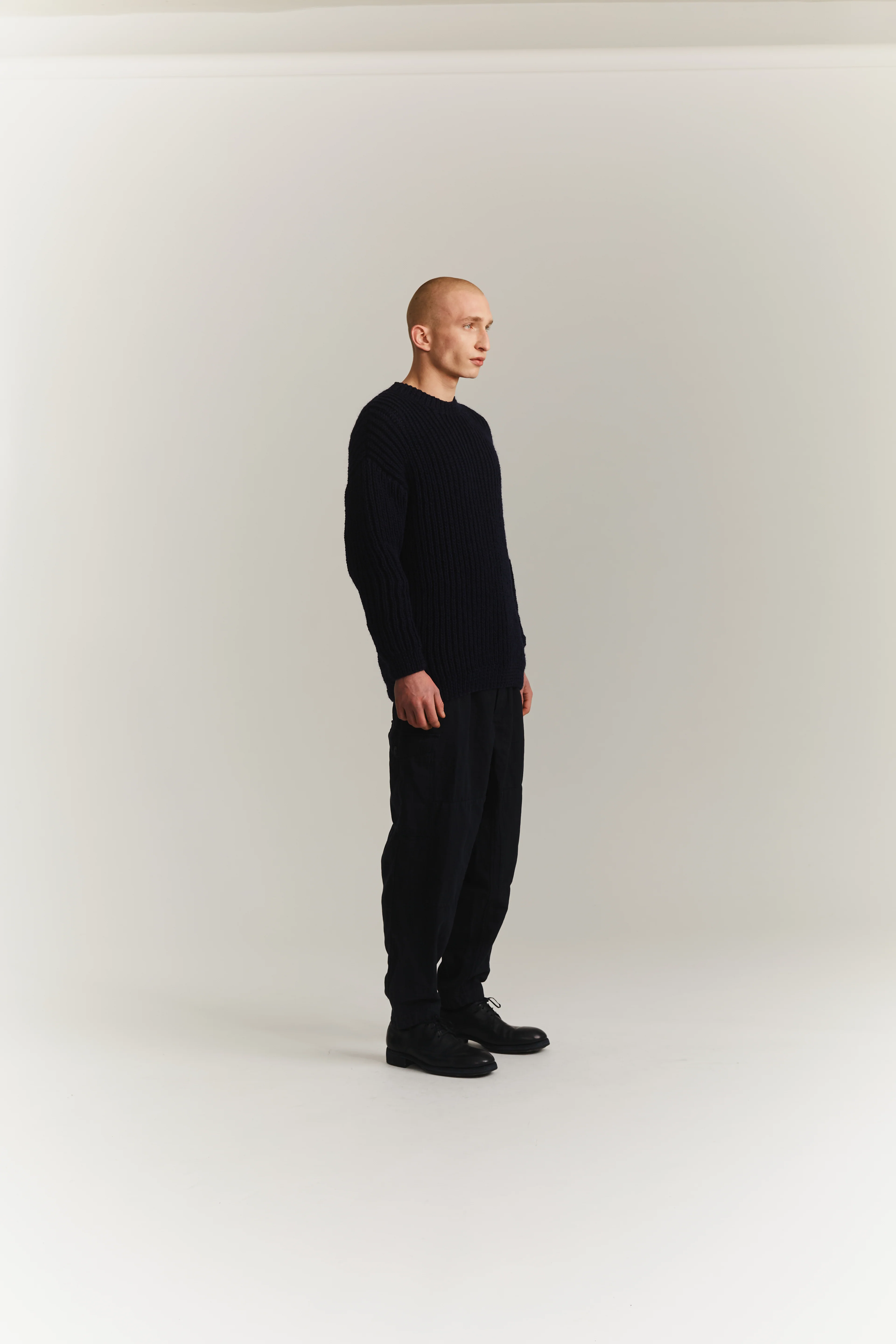 HEAVY RIB JUMPER - WOOLER - BLACK - Image 7