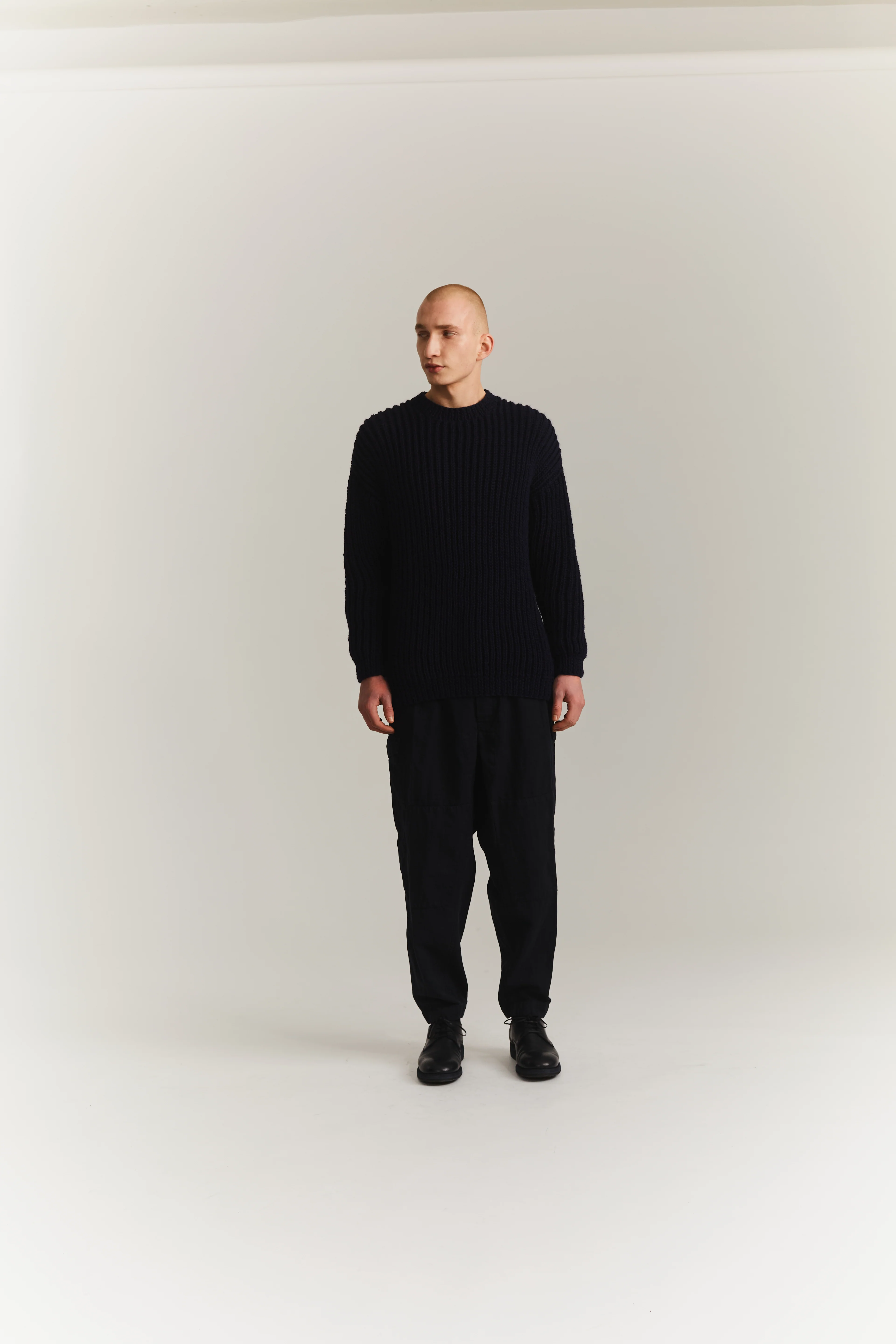 HEAVY RIB JUMPER - WOOLER - BLACK - Image 8