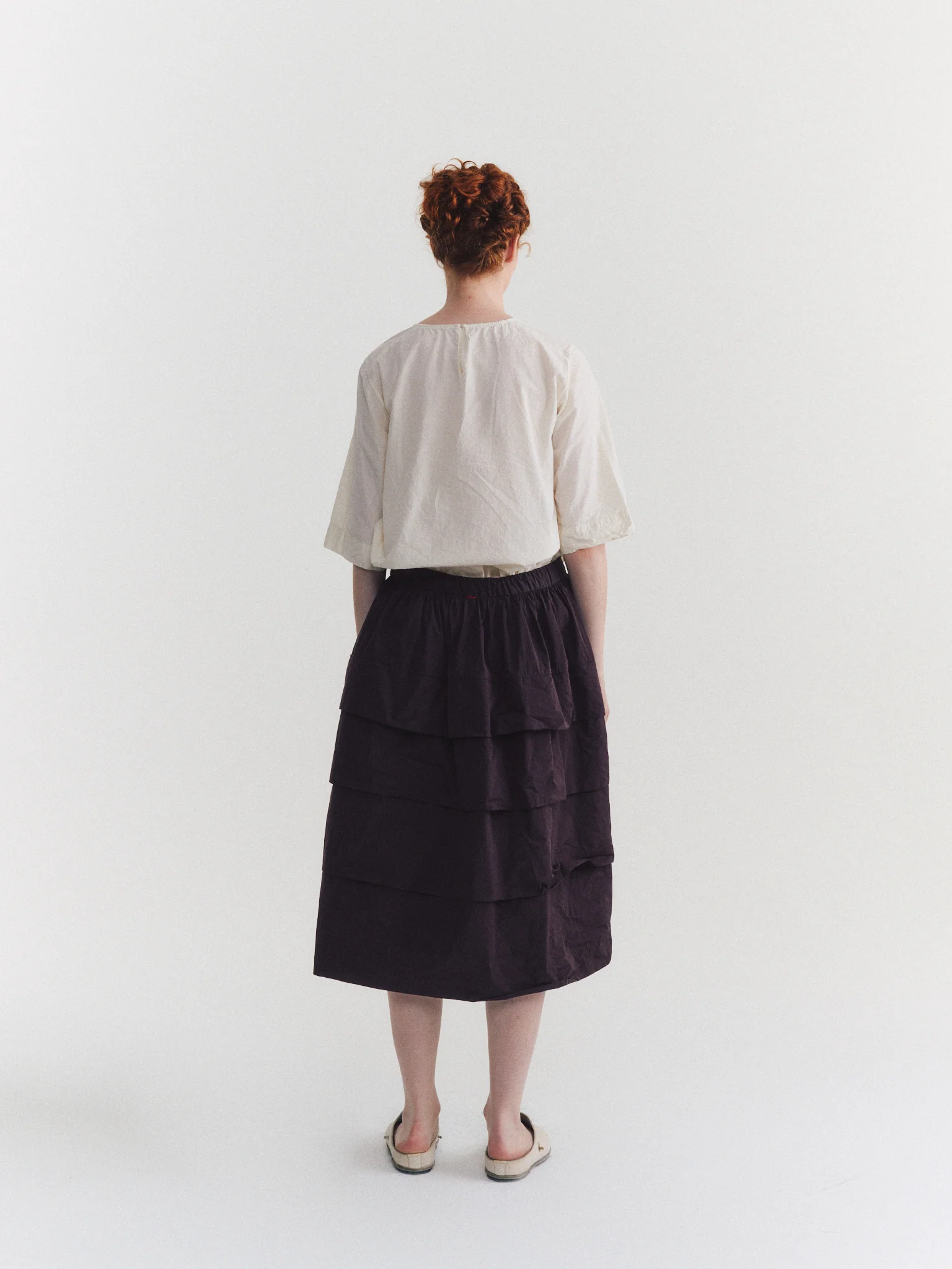 HORIZON SKIRT - TAFFCOT - WINE - Image 4