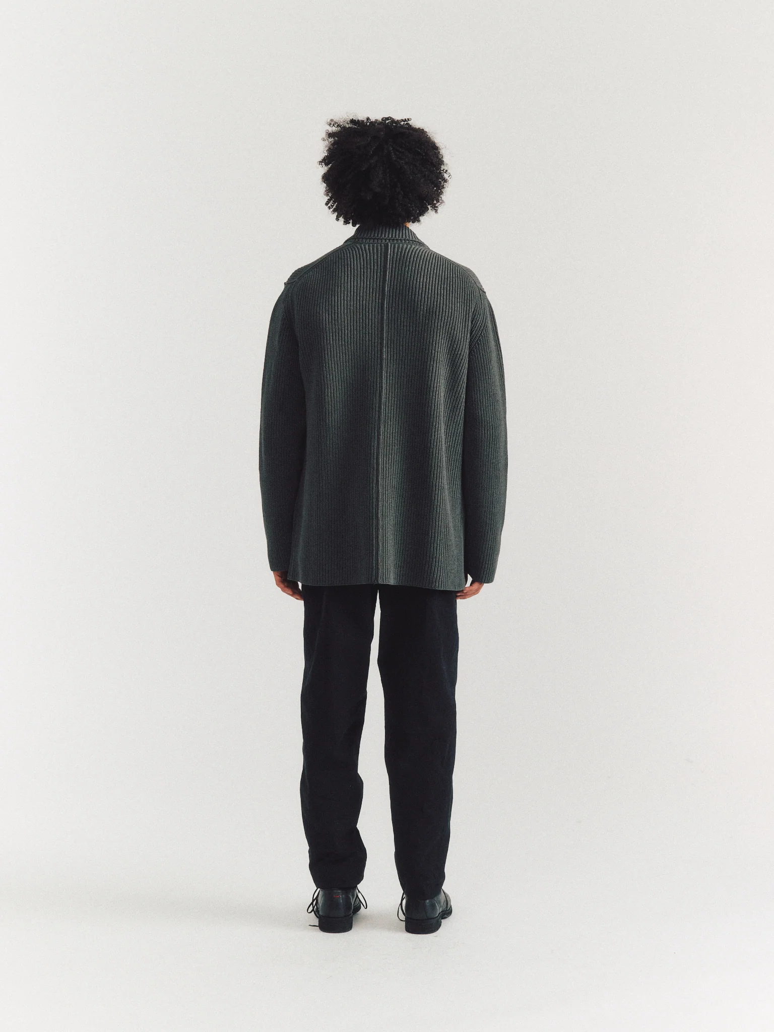 PANNOCCHIA JACKET - CREPE COT - STORM - Image 4