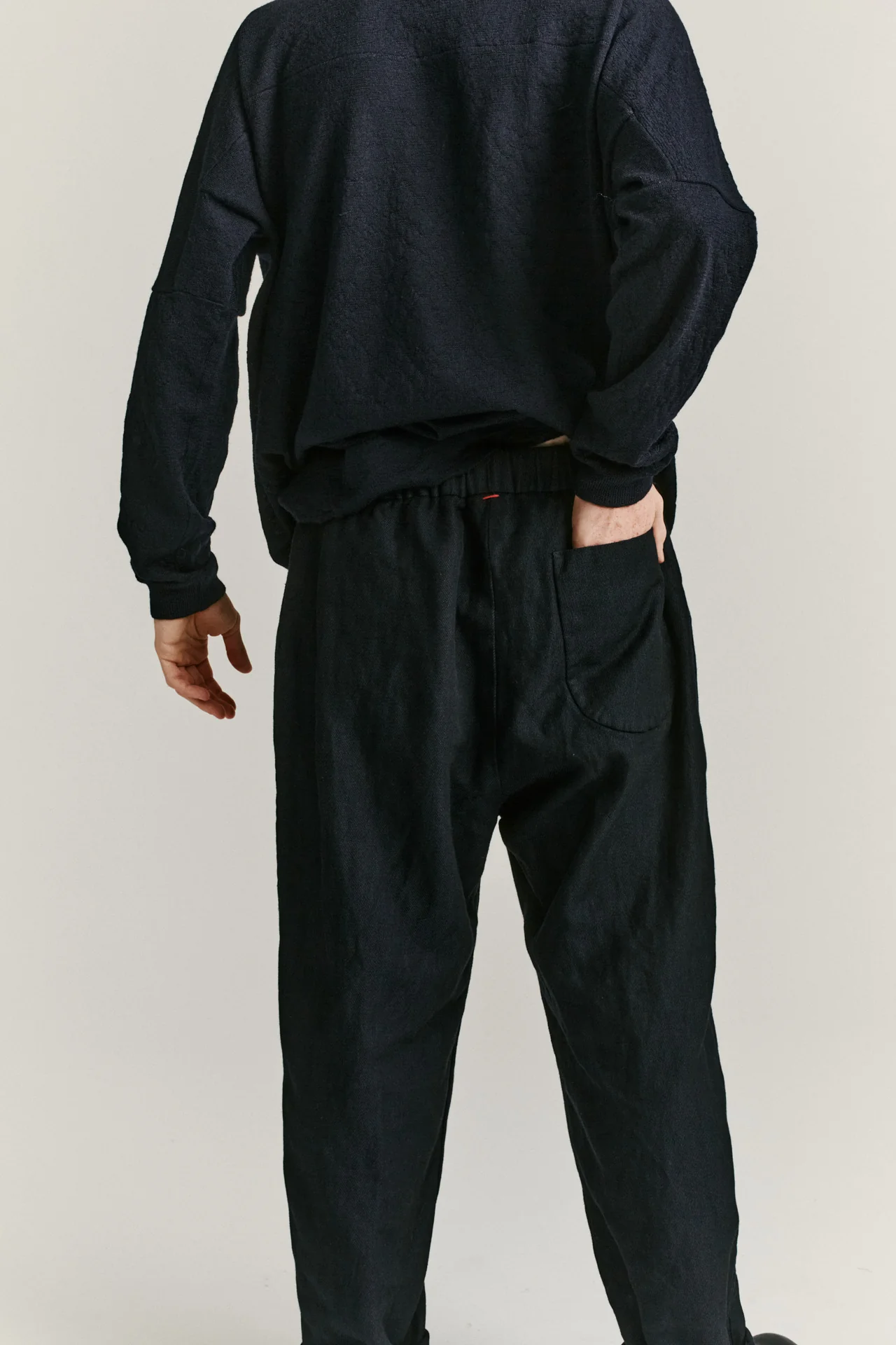JOG AH PANT - FELTED - DARK NAVY - Image 5