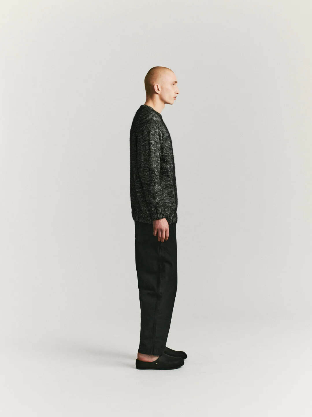 MIX STITCH JUMPER - ALPACOT - BLACK - Image 3