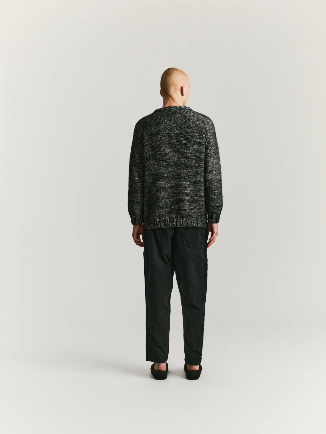 MIX STITCH JUMPER - ALPACOT - BLACK - Image 4