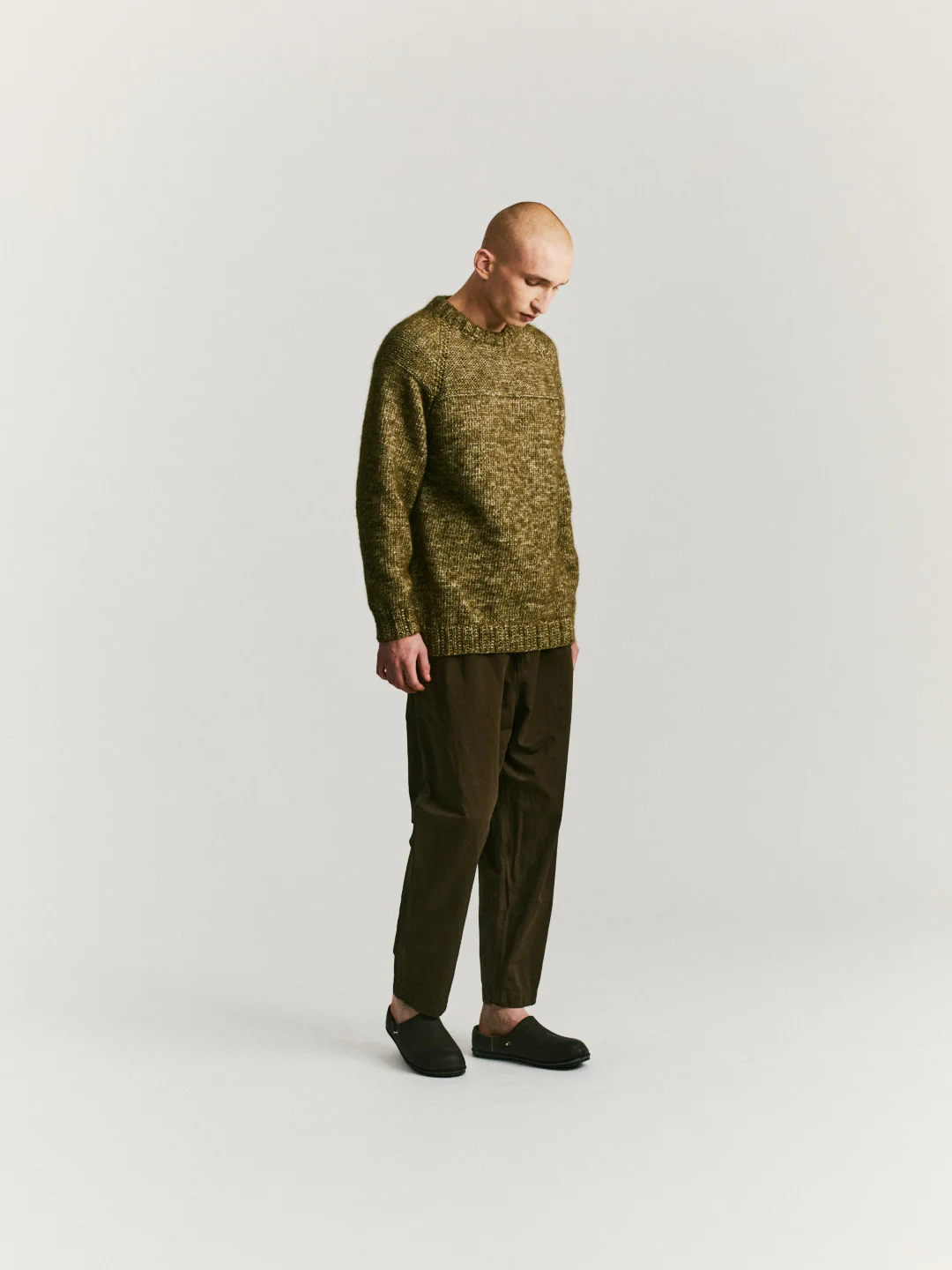MIX STITCH JUMPER - ALPACOT - KHAKI - Image 3