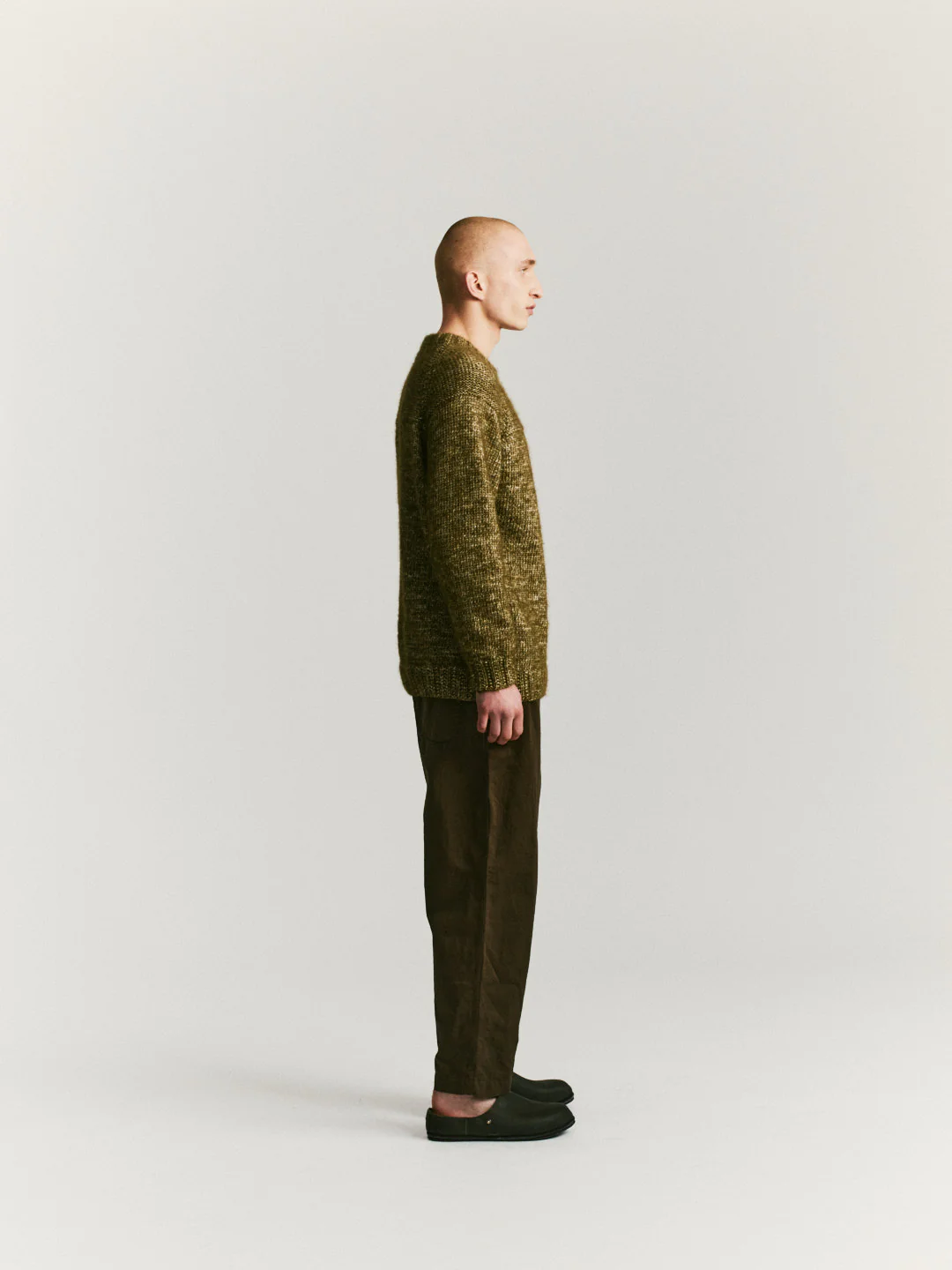 MIX STITCH JUMPER - ALPACOT - KHAKI - Image 4