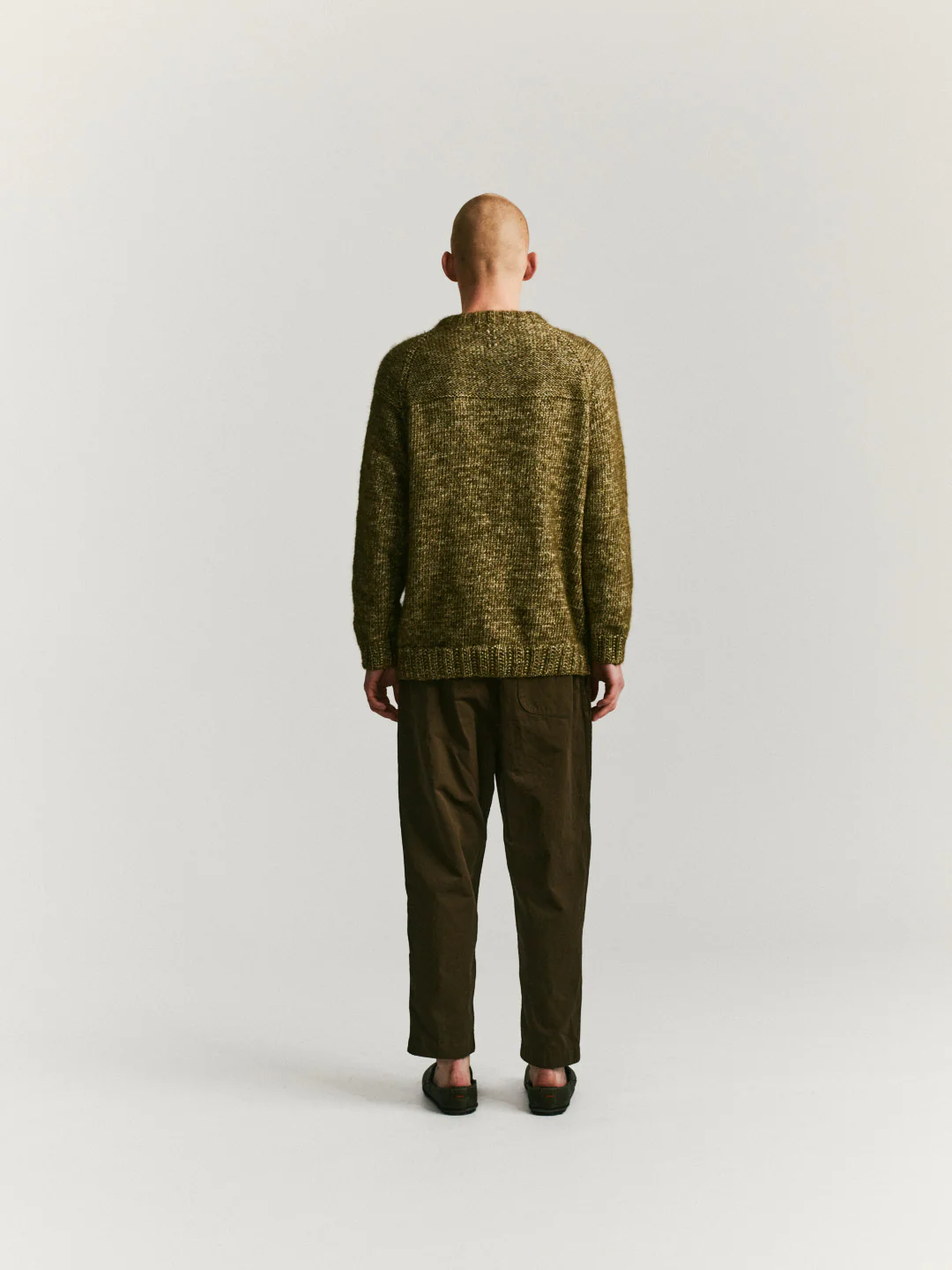 MIX STITCH JUMPER - ALPACOT - KHAKI - Image 5