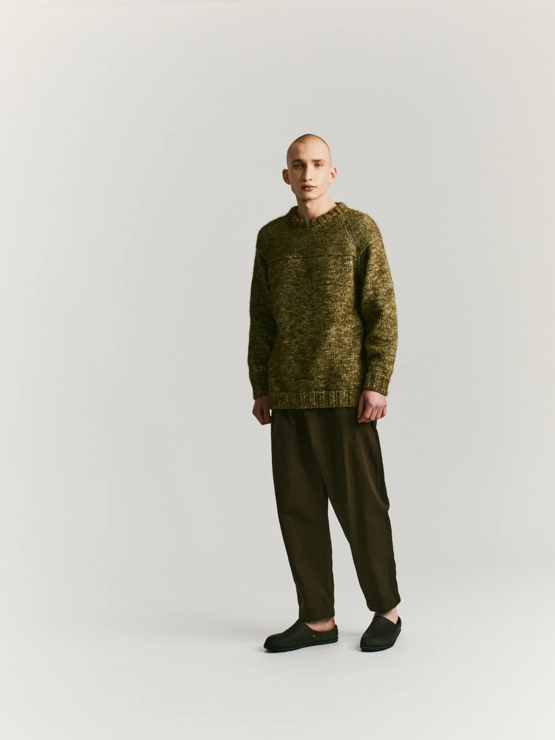 MIX STITCH JUMPER - ALPACOT - KHAKI - Image 6