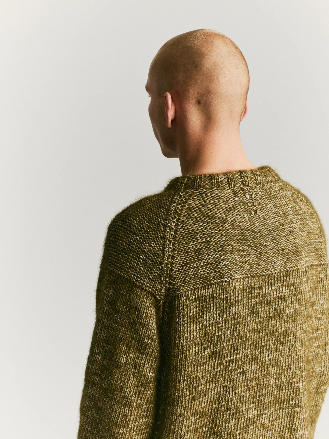 MIX STITCH JUMPER - ALPACOT - KHAKI - Image 8