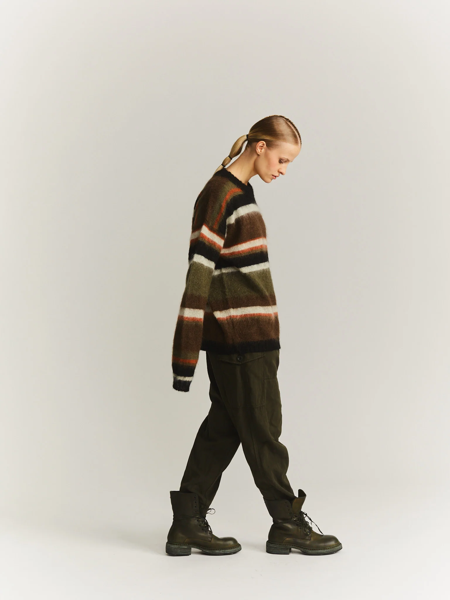 STRIPE MOHSIL JUMPER - MOSIL - KHAKI - Image 3