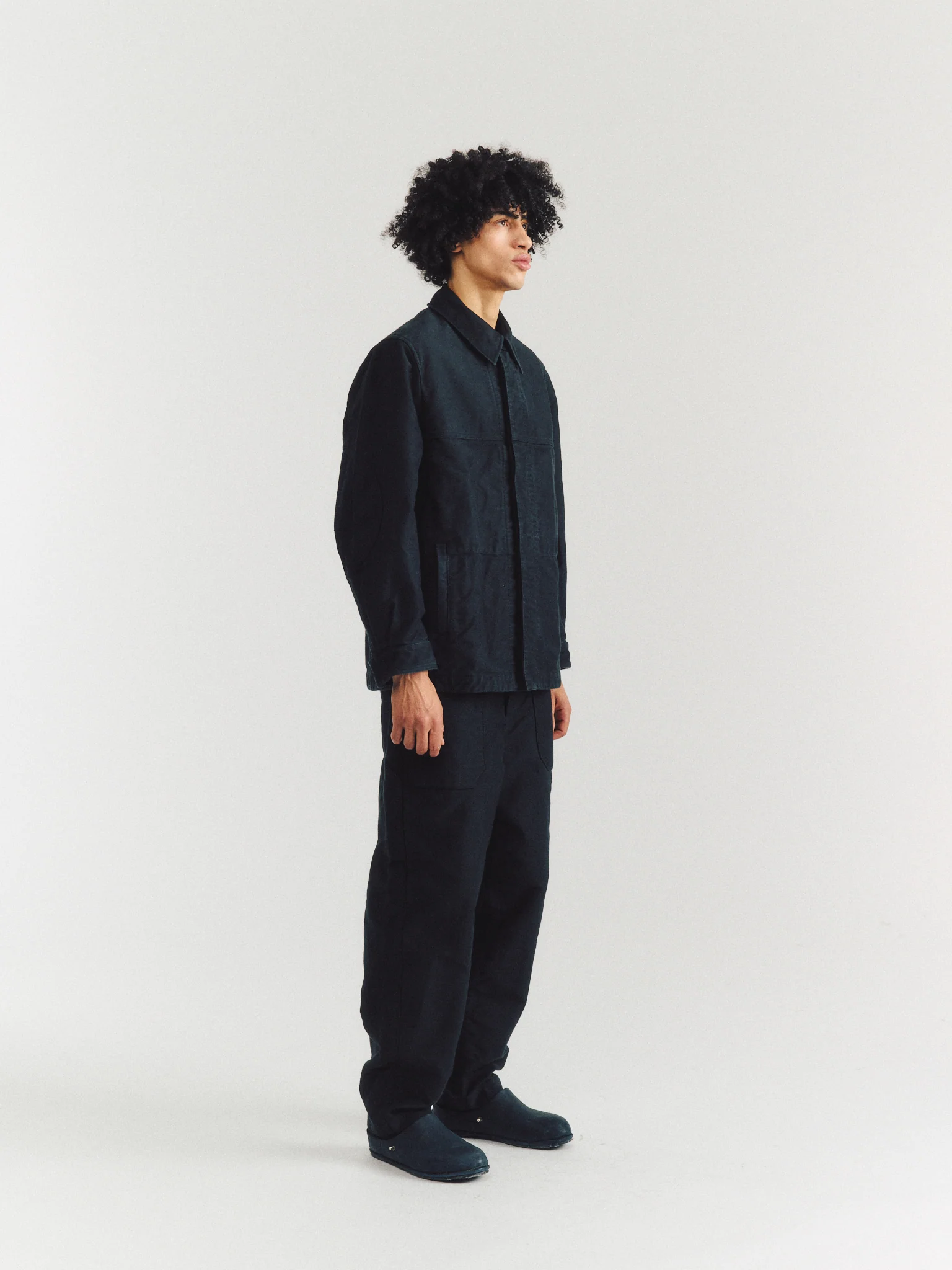 MORU JACKET - FAILLE - BLACK - Image 3