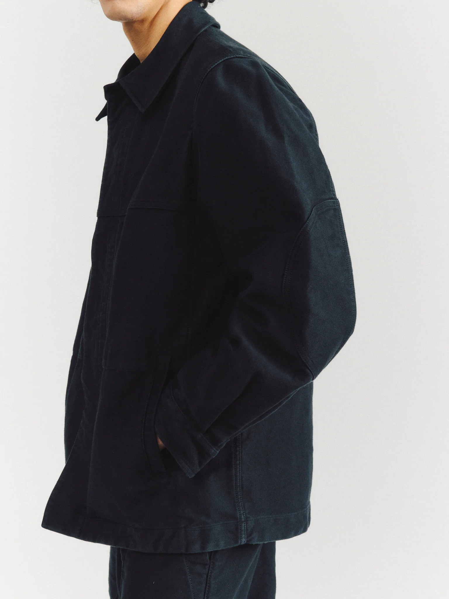 MORU JACKET - FAILLE - BLACK - Image 6