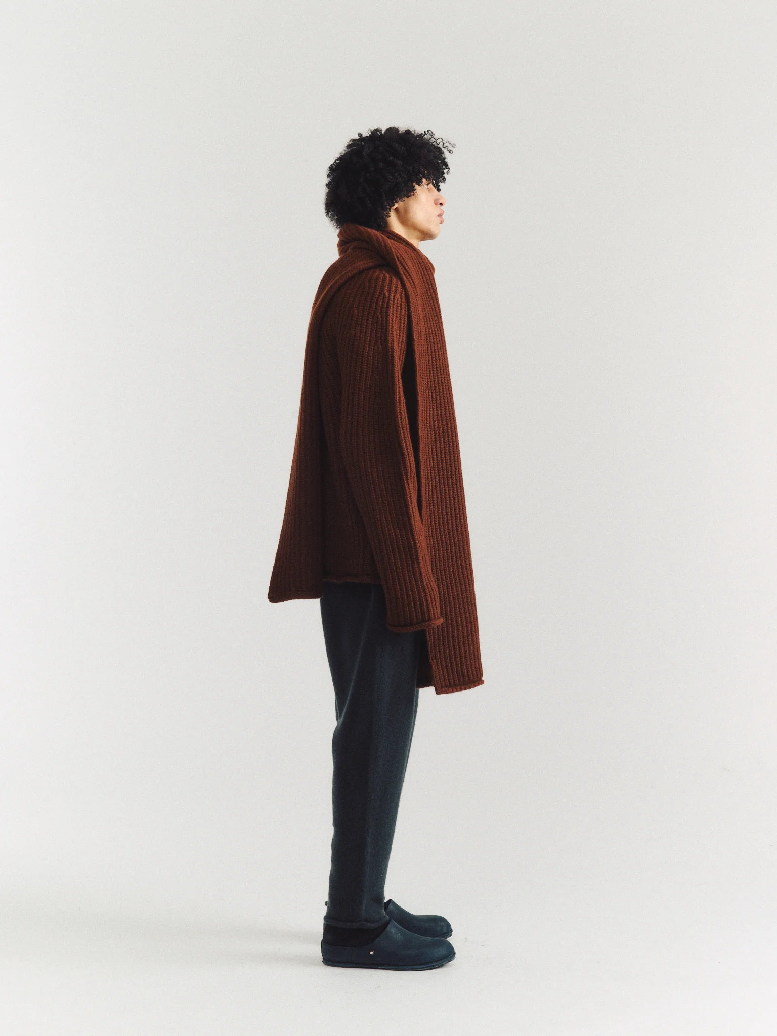 PANNOCCHIA SCARF - WOOLY 2 - TAN - Image 3