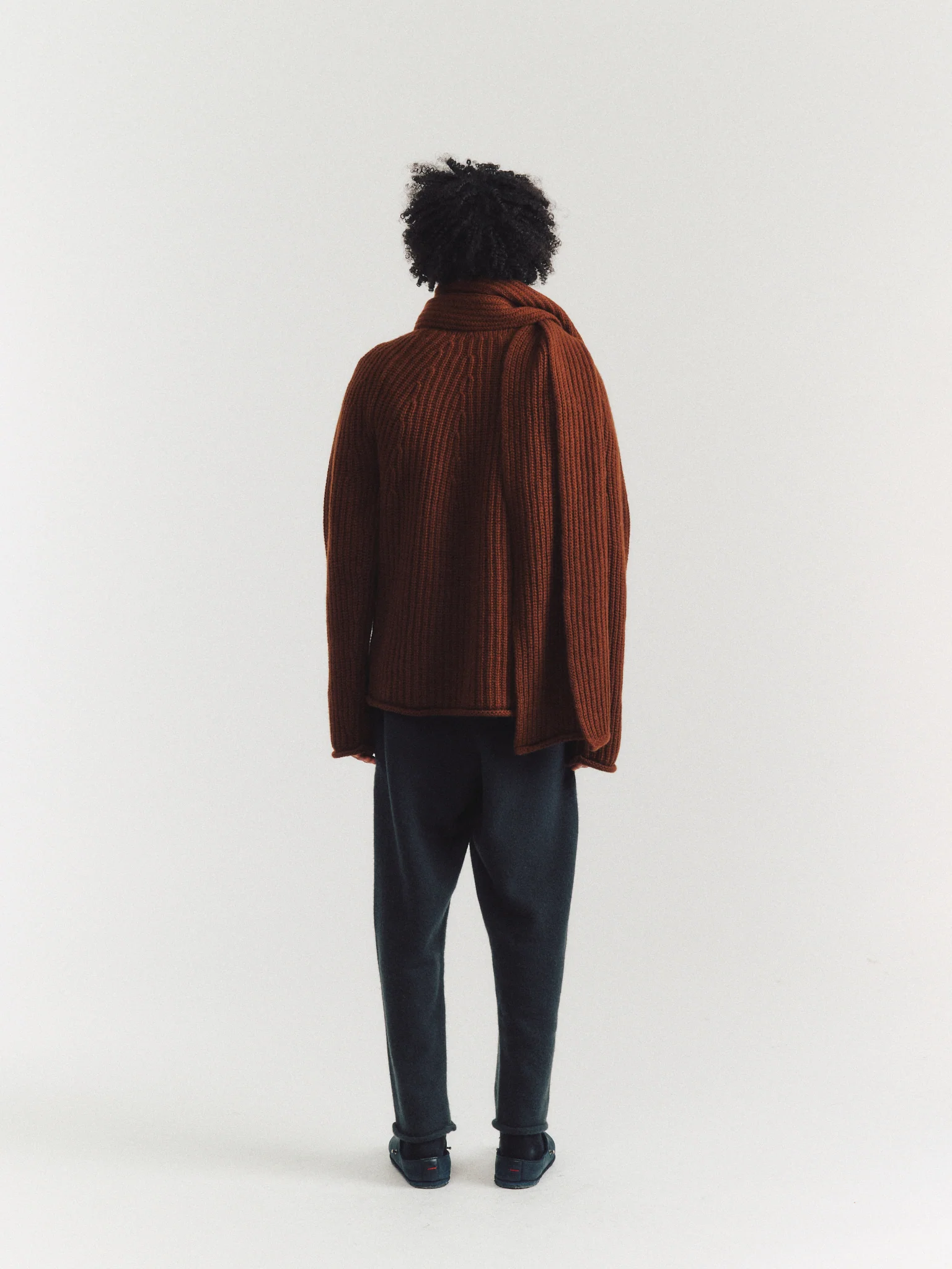 PANNOCCHIA SCARF - WOOLY 2 - TAN - Image 4