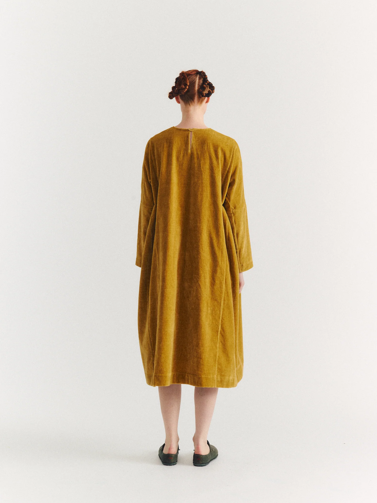 PYJ ROUCH DRESS - L VELVET - OCRA - Image 5