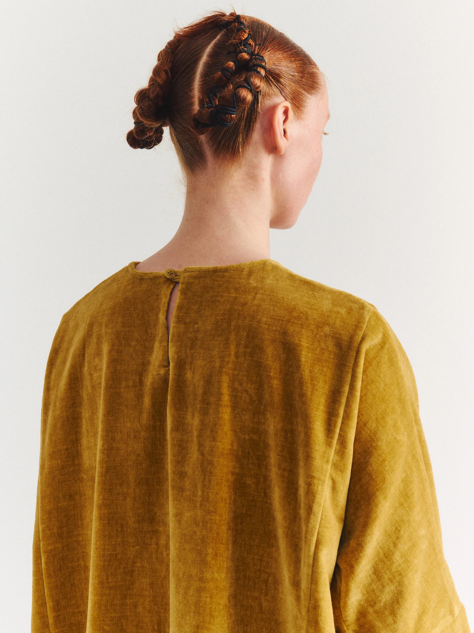 PYJ ROUCH DRESS - L VELVET - OCRA - Image 7