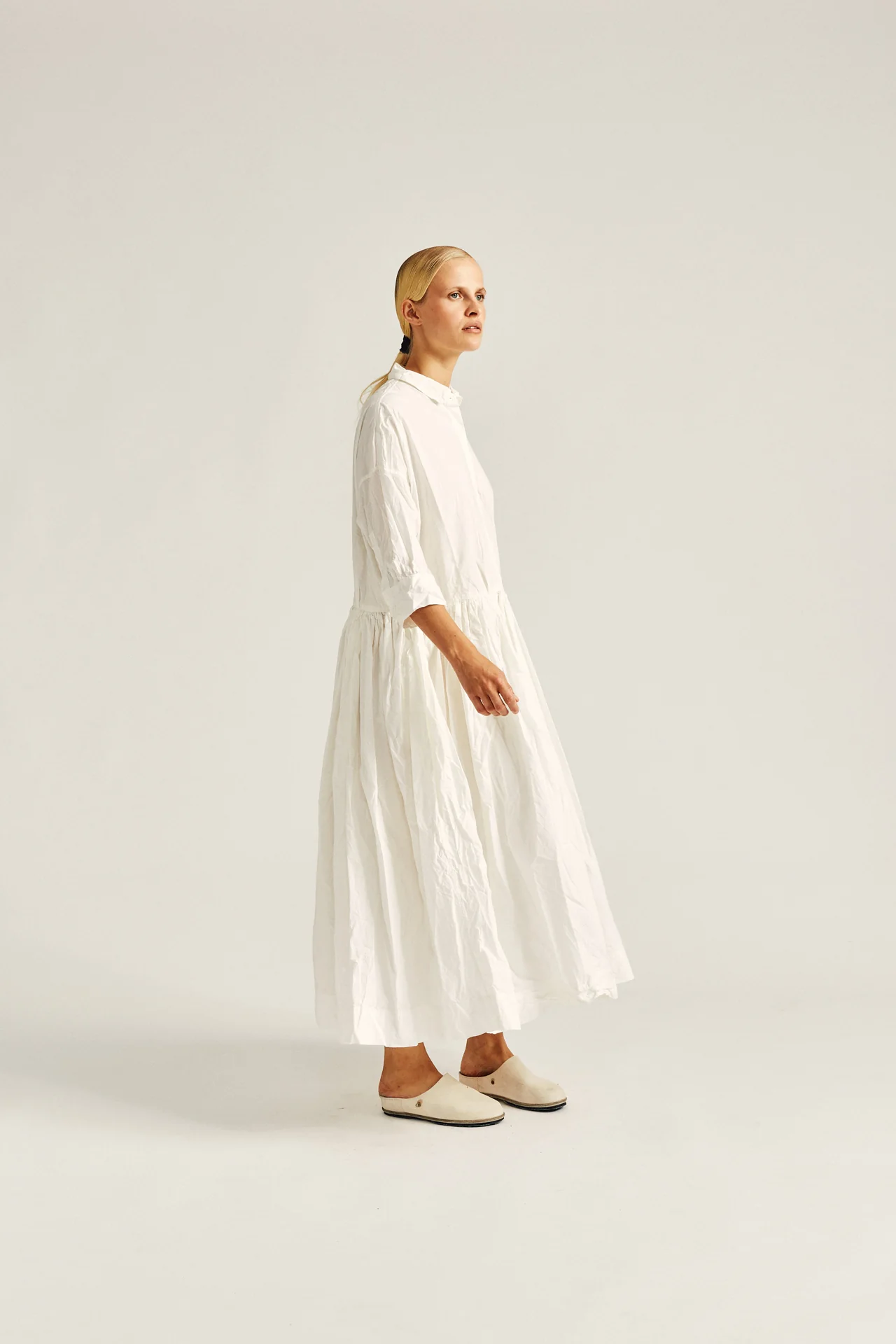 STEPHANIE DRESS - PAPER - WHITE - Image 4