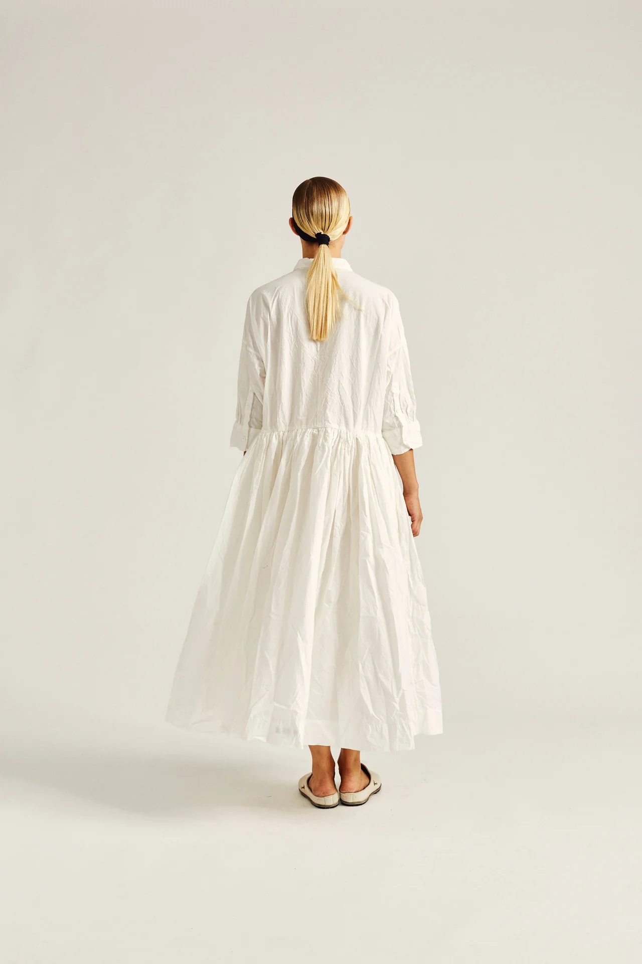 STEPHANIE DRESS - PAPER - WHITE - Image 6