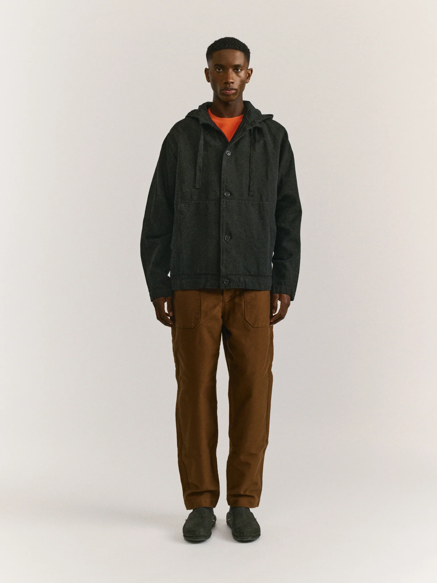 WORKER HOODIE - CLEANY - BLACK - Image 3