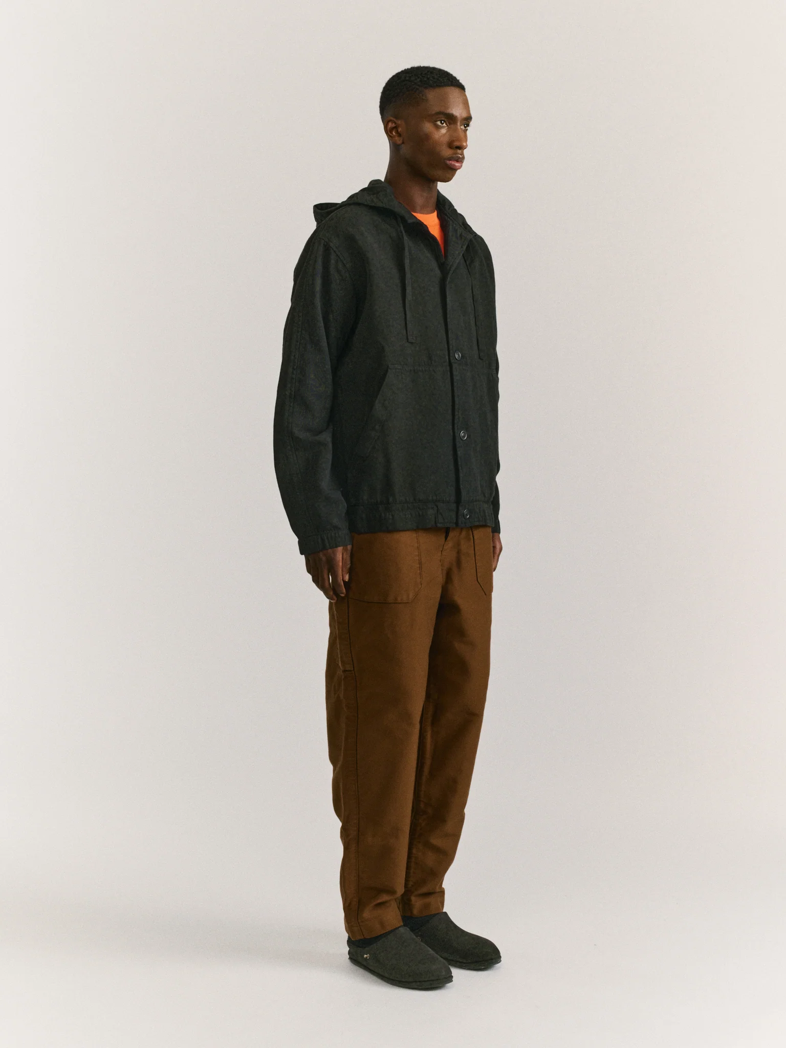 WORKER HOODIE - CLEANY - BLACK - Image 4