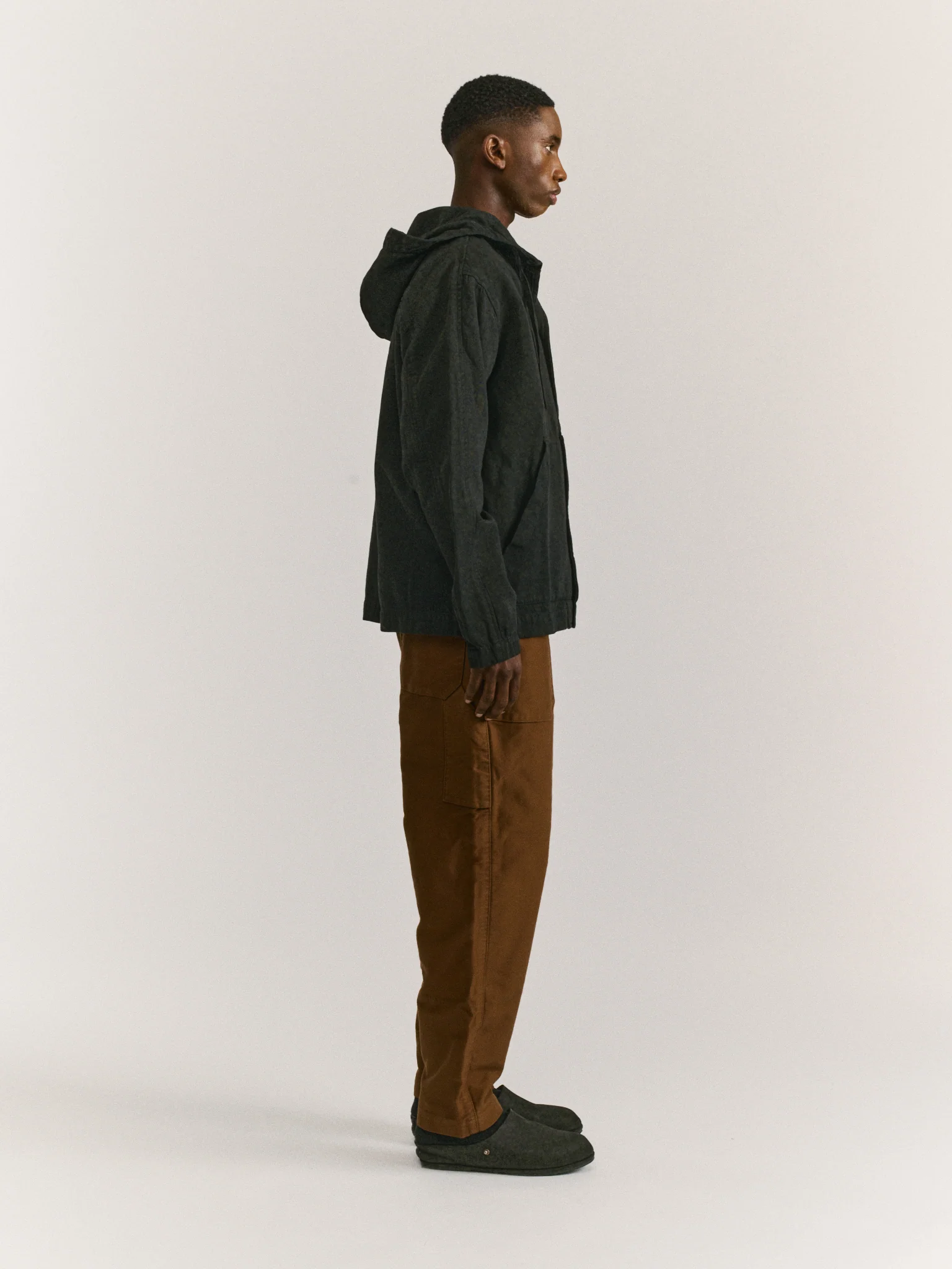 WORKER HOODIE - CLEANY - BLACK - Image 5