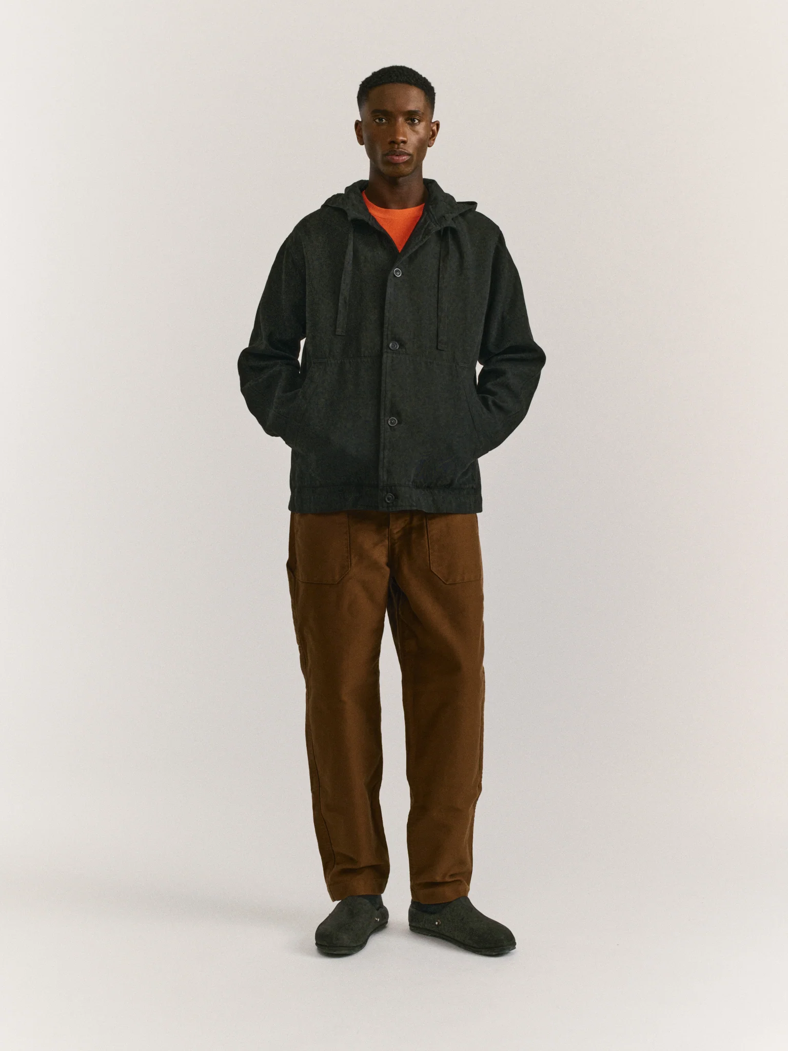 WORKER HOODIE - CLEANY - BLACK - Image 7